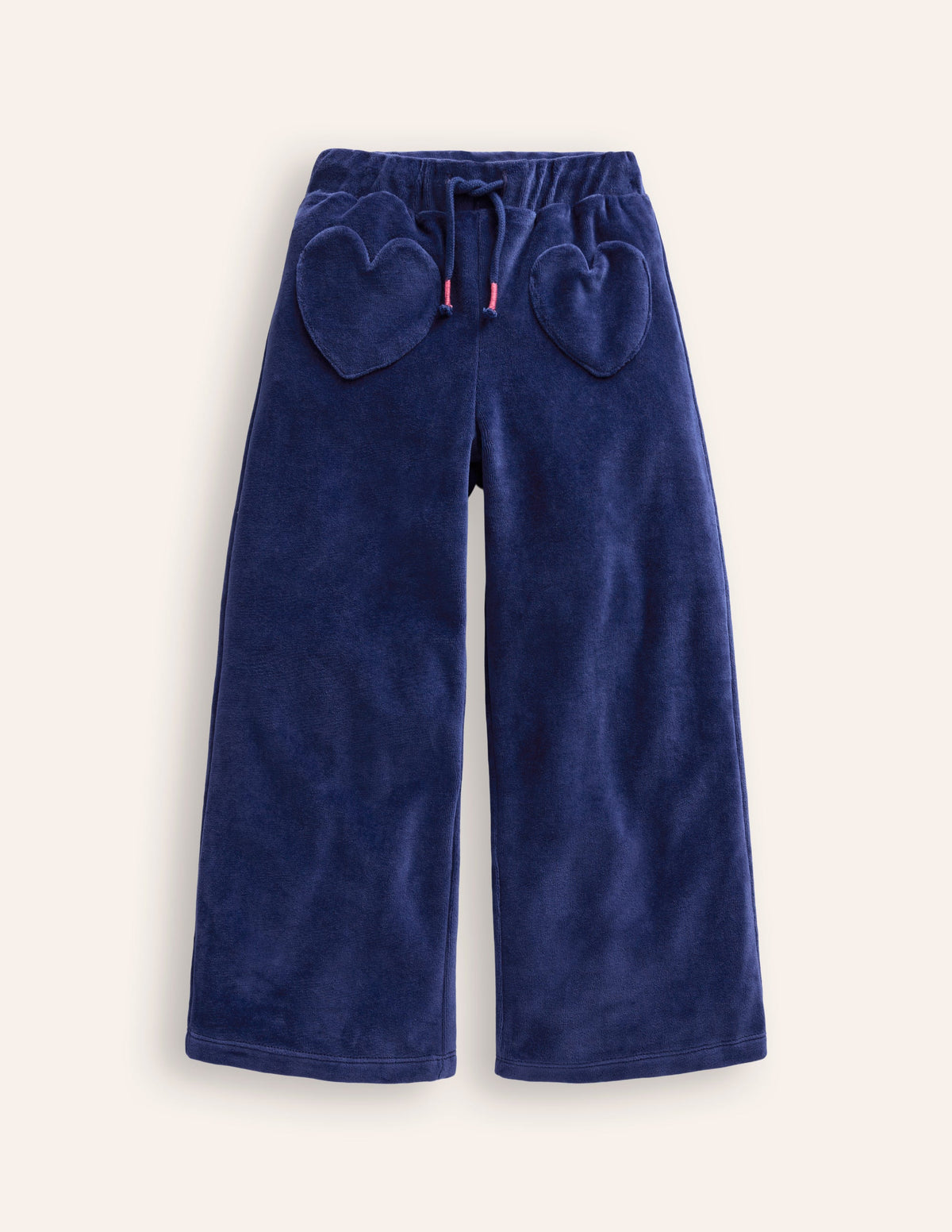 Heart Pocket Velour Jogger-Starboard Blue - Image 1