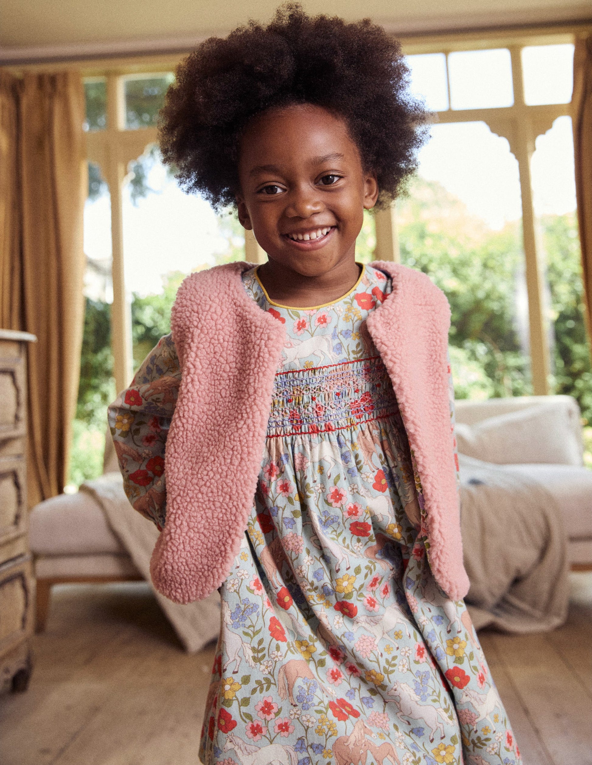 Borg Gilet-Almond Pink-6