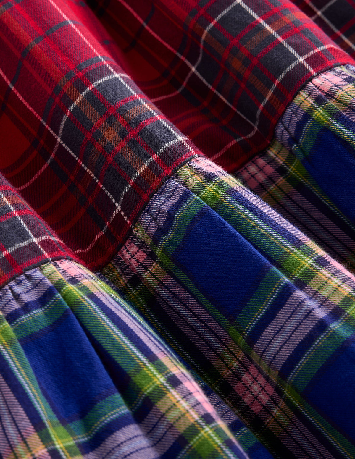 Betsy Tiered Twirly Dress-Tartan Hotchpotch - Image 3