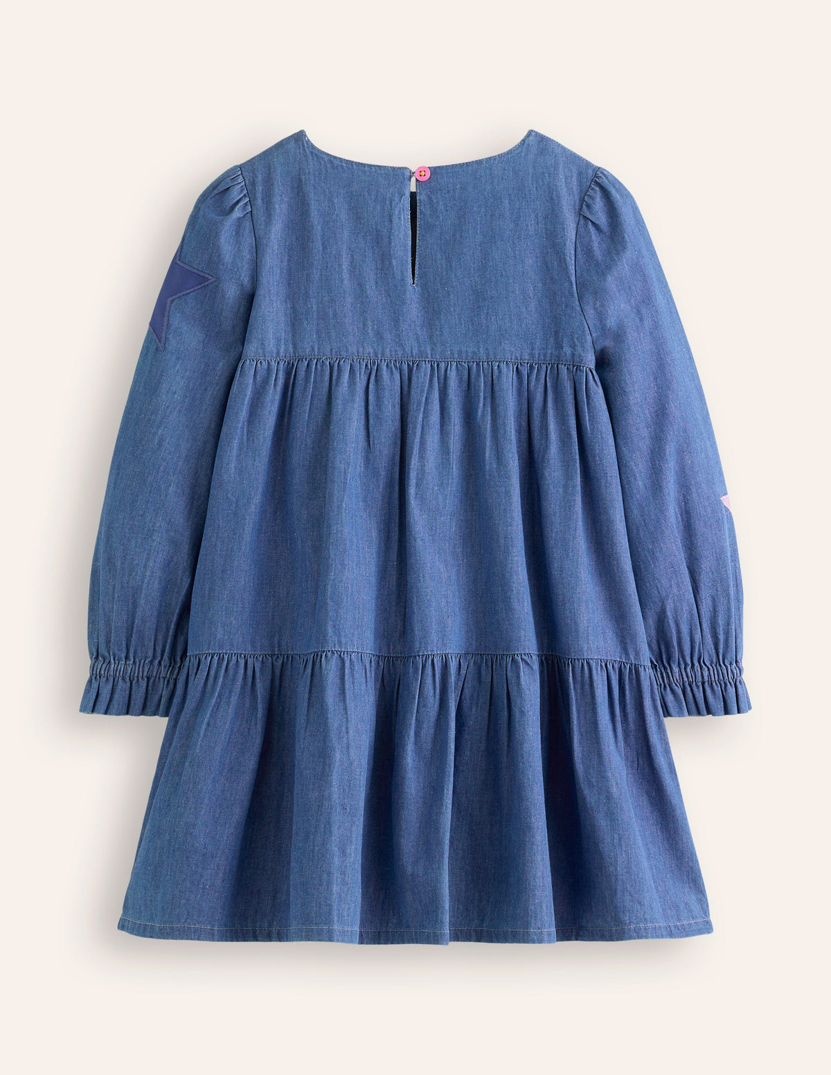 Betsy Tiered Twirly Dress-Mid Vintage Stars - Image 2