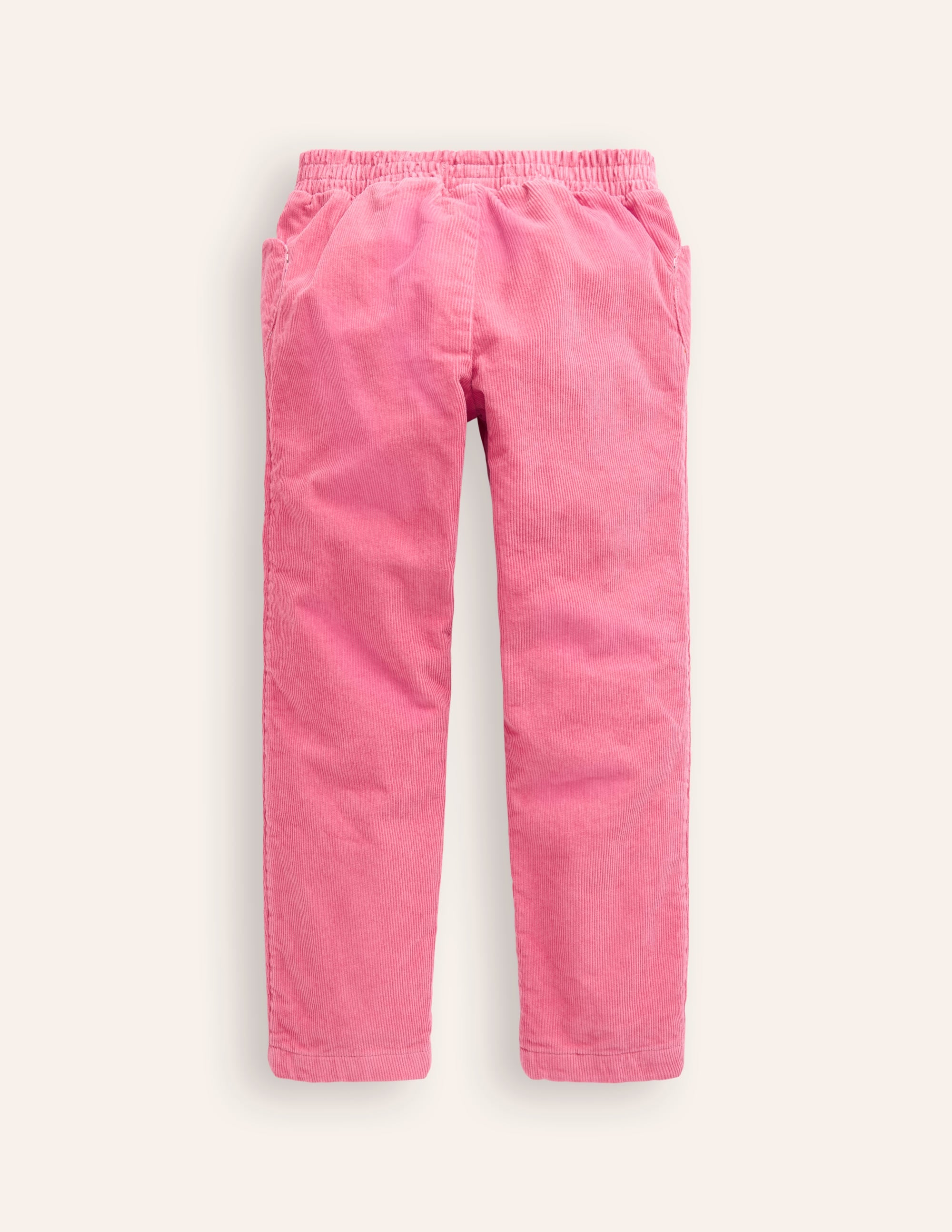 Lined Cord Pull-On Trousers-Rapture Rose Pink - Image 2