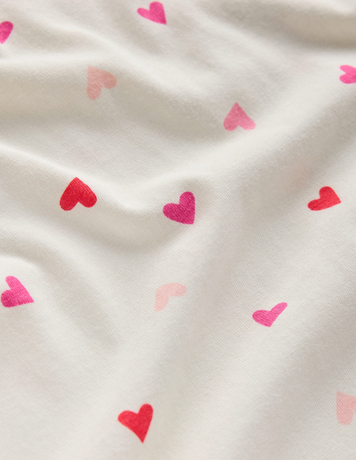 Printed Long-sleeved Nightie-Multi Hearts - Image 3