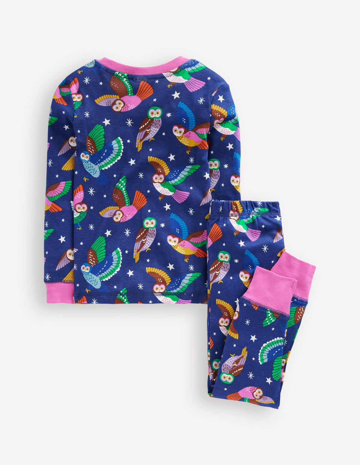 Snug Glow-In-The-Dark Pyjamas-Starboard Blue Owls - Image 2