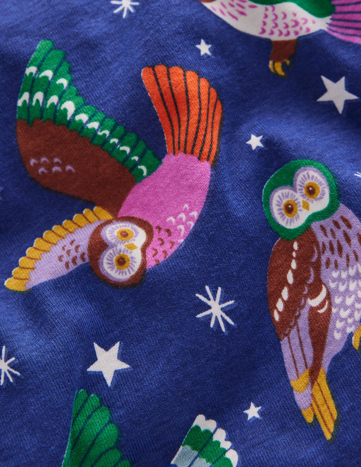 Snug Glow-In-The-Dark Pyjamas-Starboard Blue Owls - Image 3