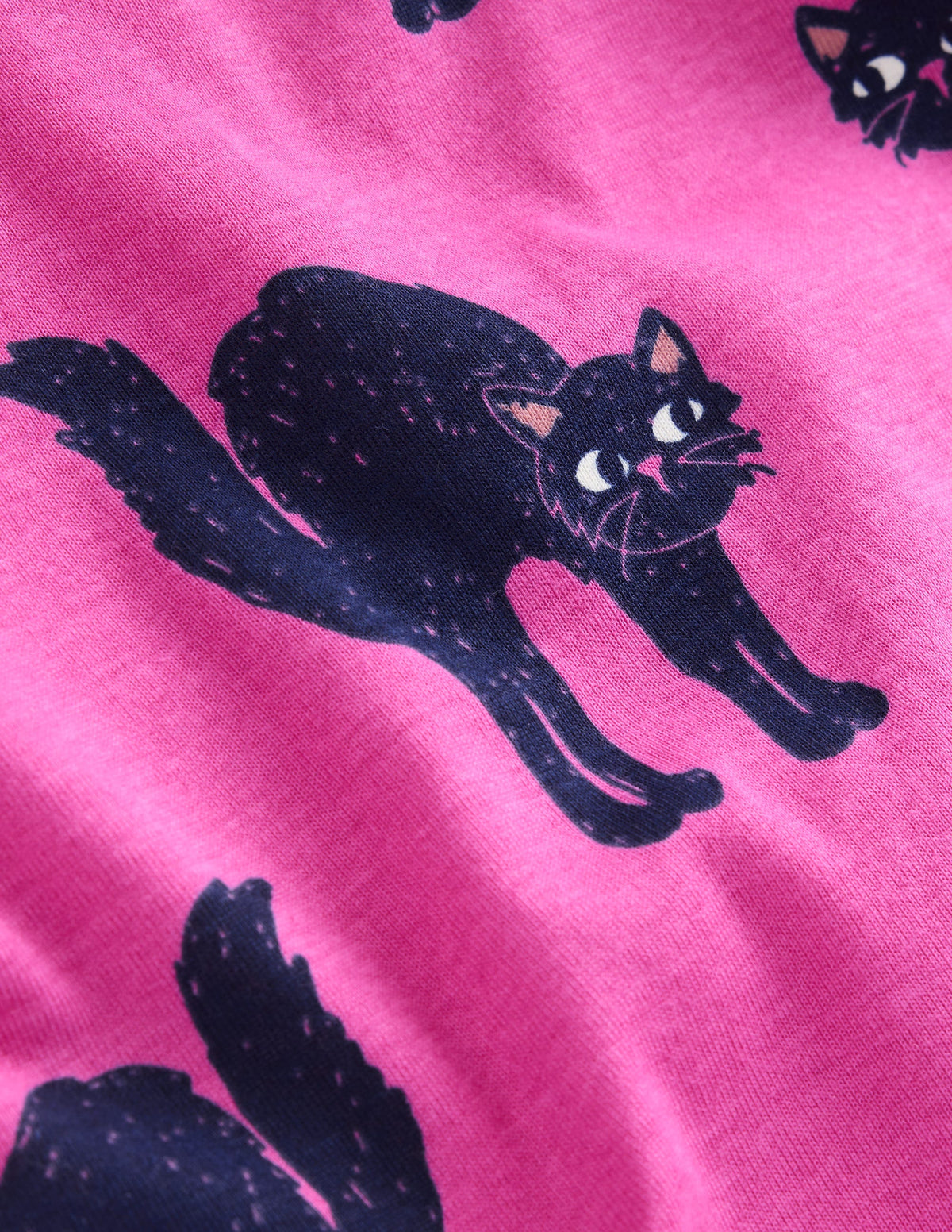 Snug Glow-In-The-Dark Pyjamas-Tickled Pink Cats - Image 3