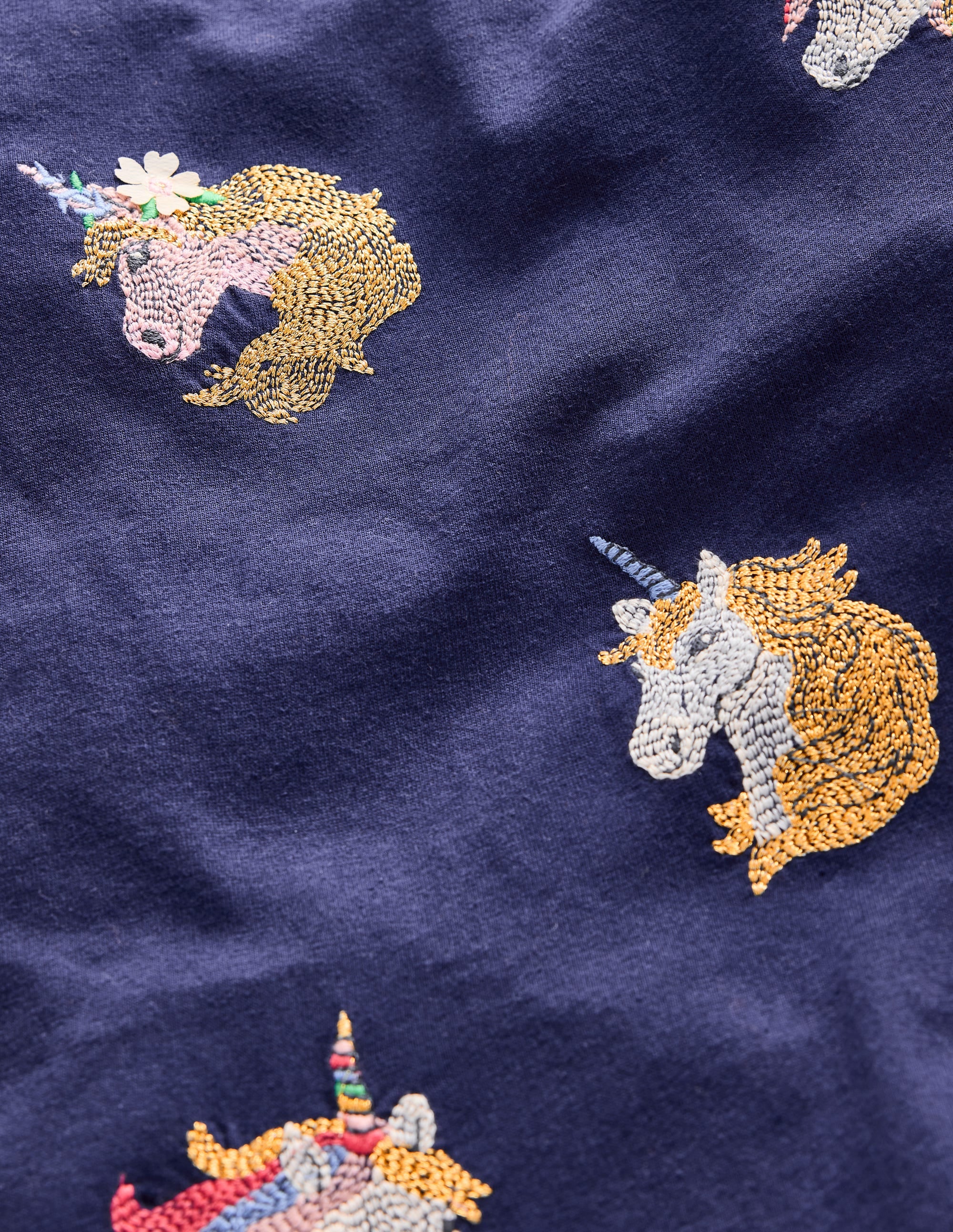 Superstitch Puff Sleeve Top-Starboard Blue Unicorns - Image 3