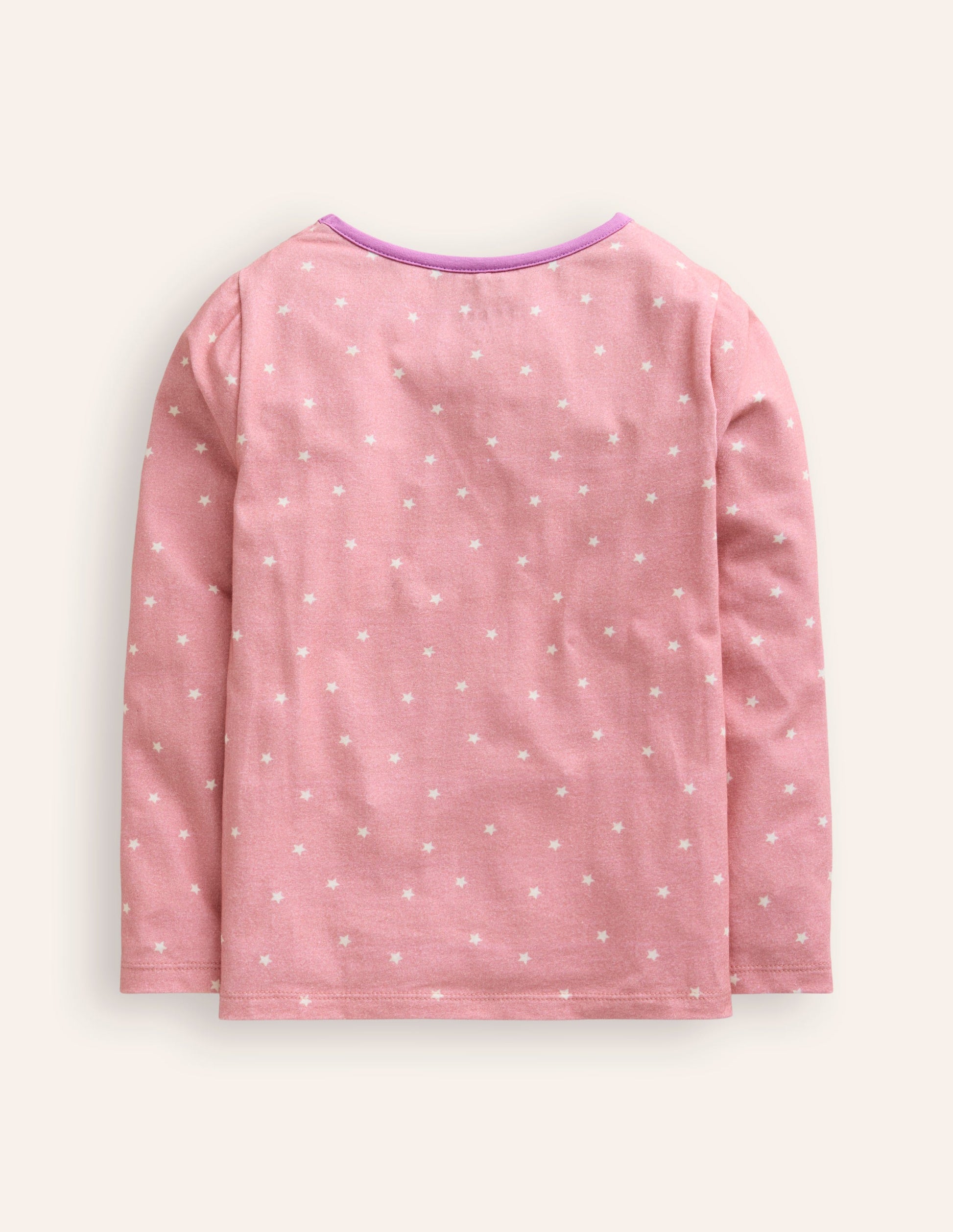 Lift The Flap T-Shirt-Vintage Pink/ Ivory Star Dog-2