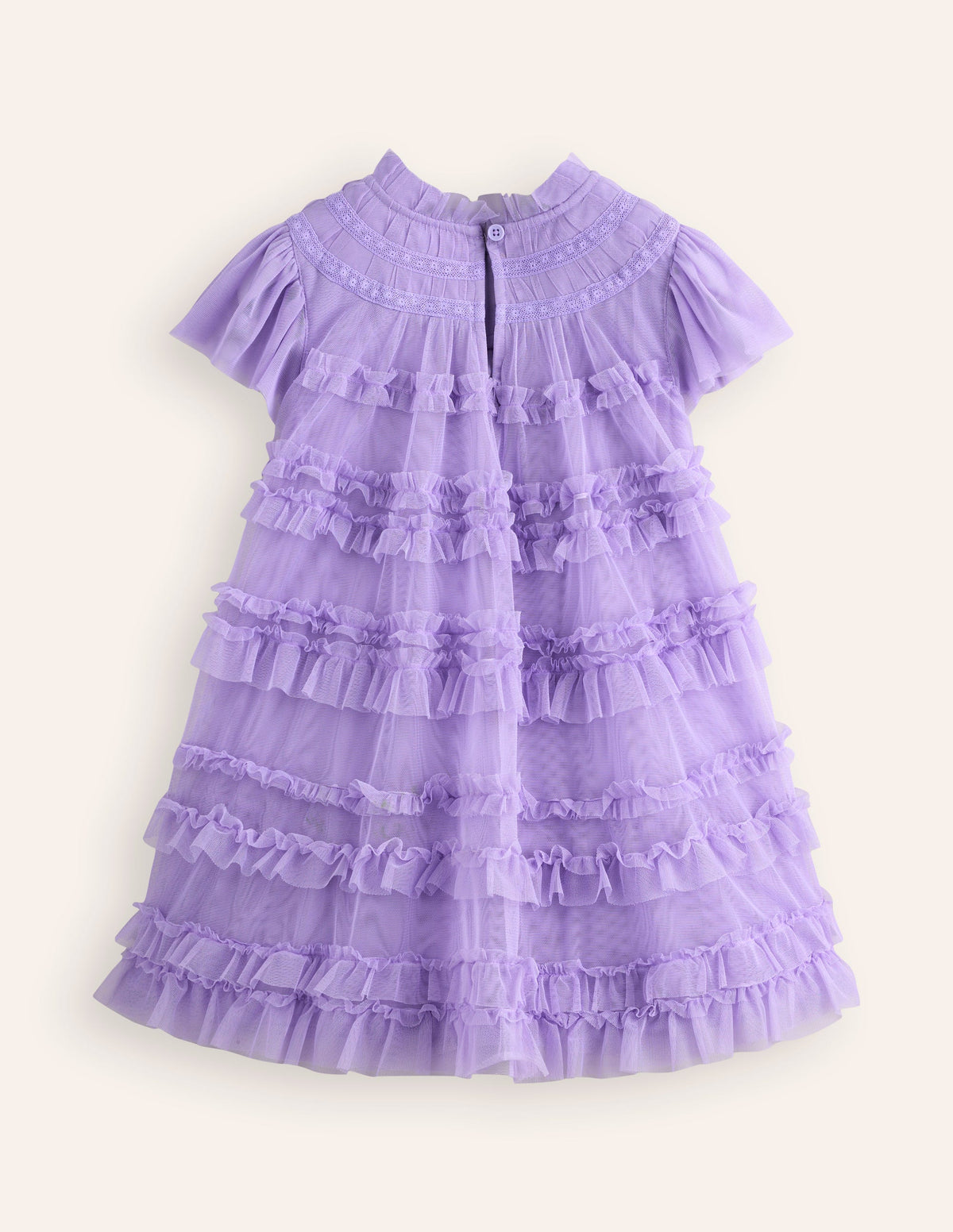 Winnie Tulle Tiered Dress-Misty Lavender - Image 2