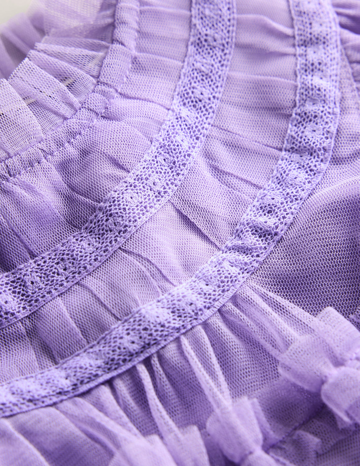 Winnie Tulle Tiered Dress-Misty Lavender - Image 3