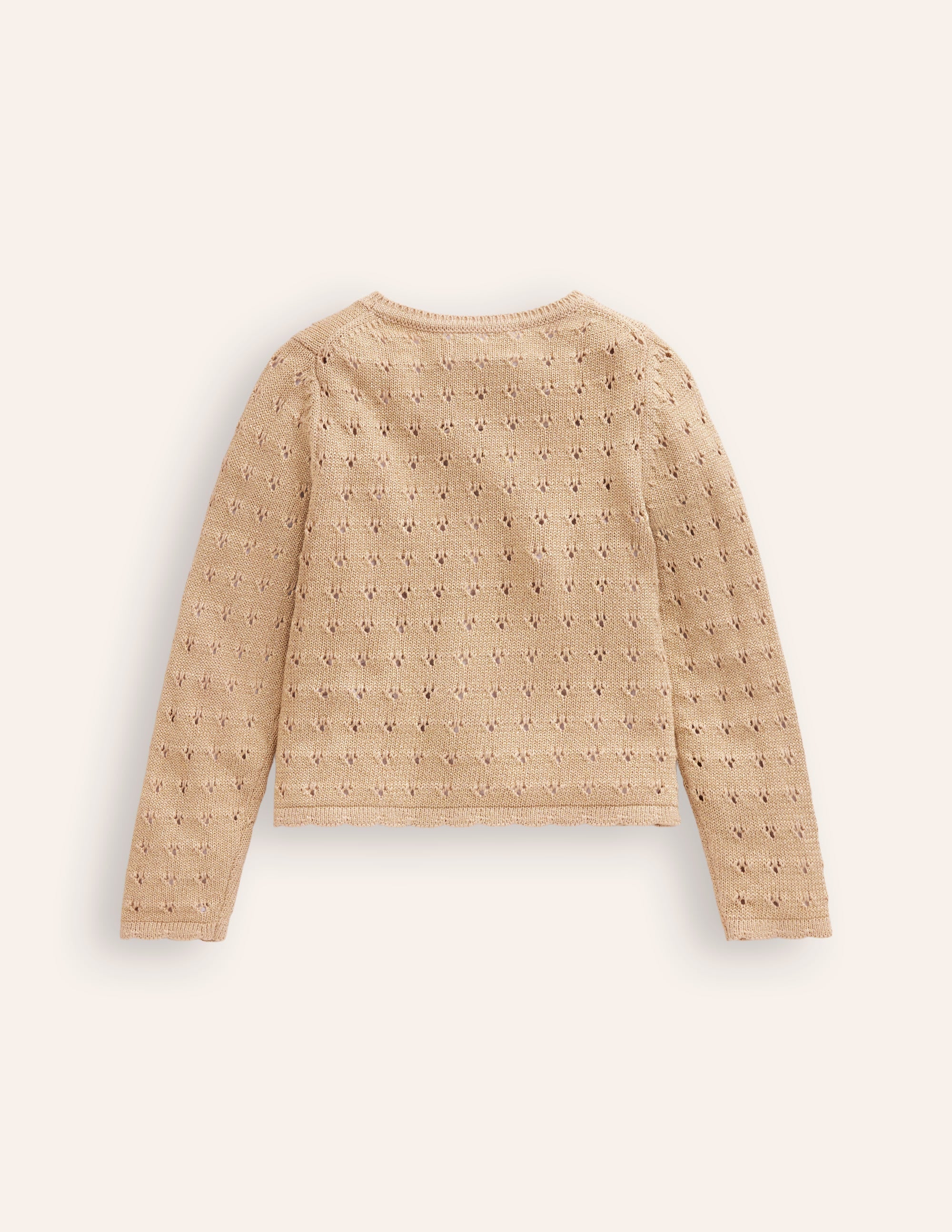 Sparkle Occasion Cardigan-Gold - Image 2