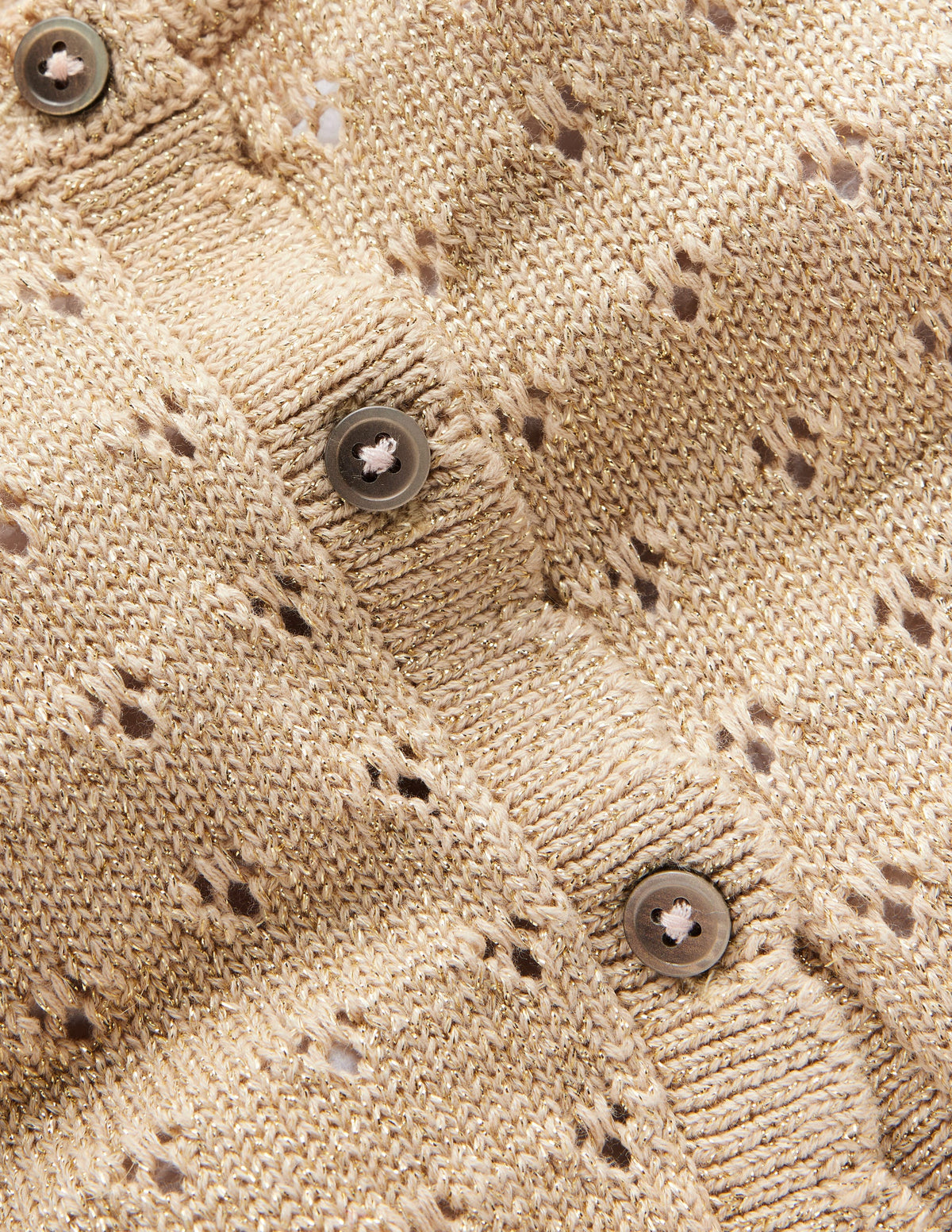 Sparkle Occasion Cardigan-Gold - Image 3