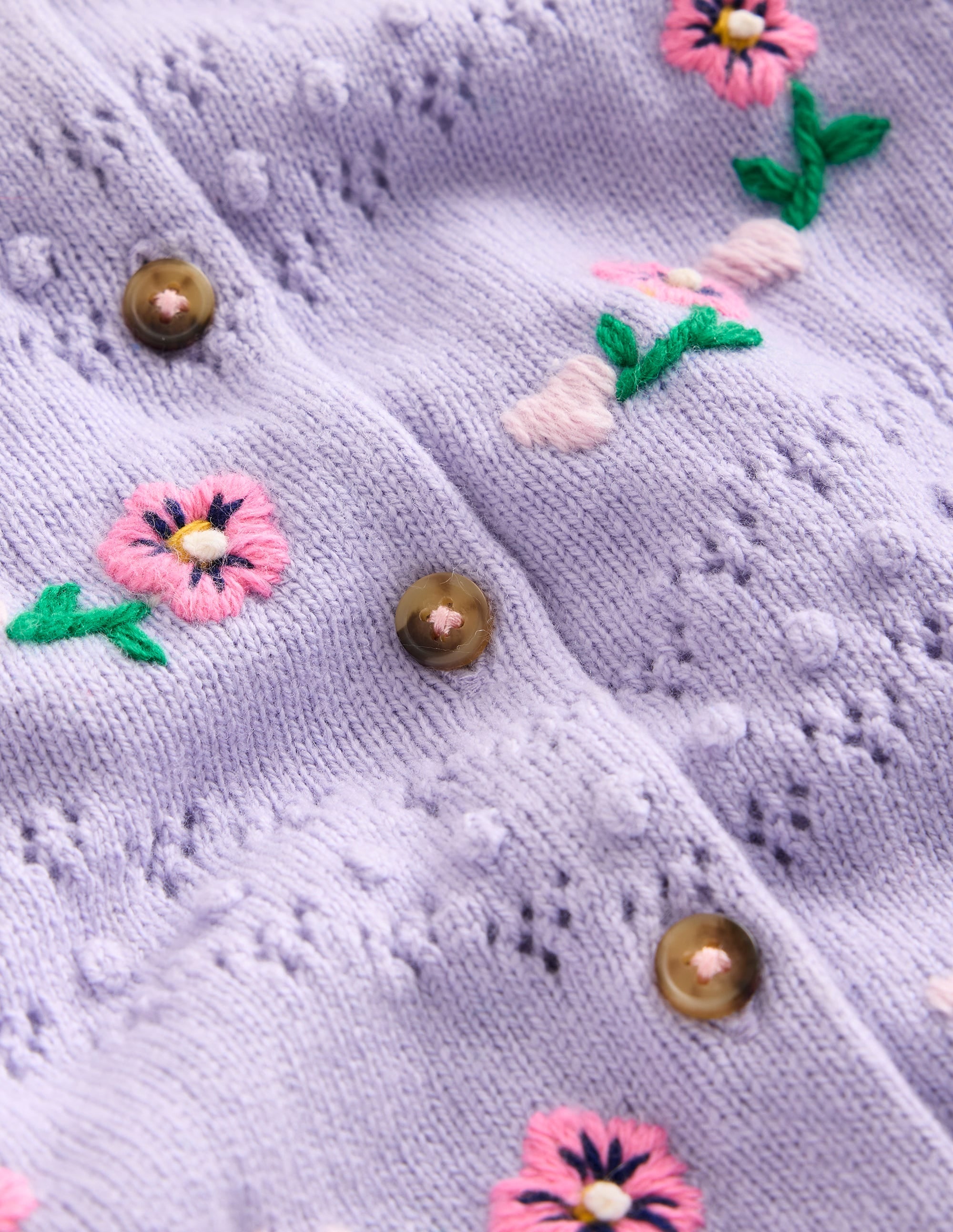 Faye Embroidered Cardigan-Misty Lavender - Image 3