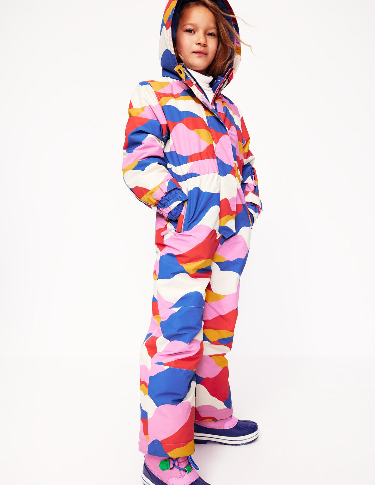 All-Weather Ski All-In-One-Cosmos Pink Ski Camo - Image 1
