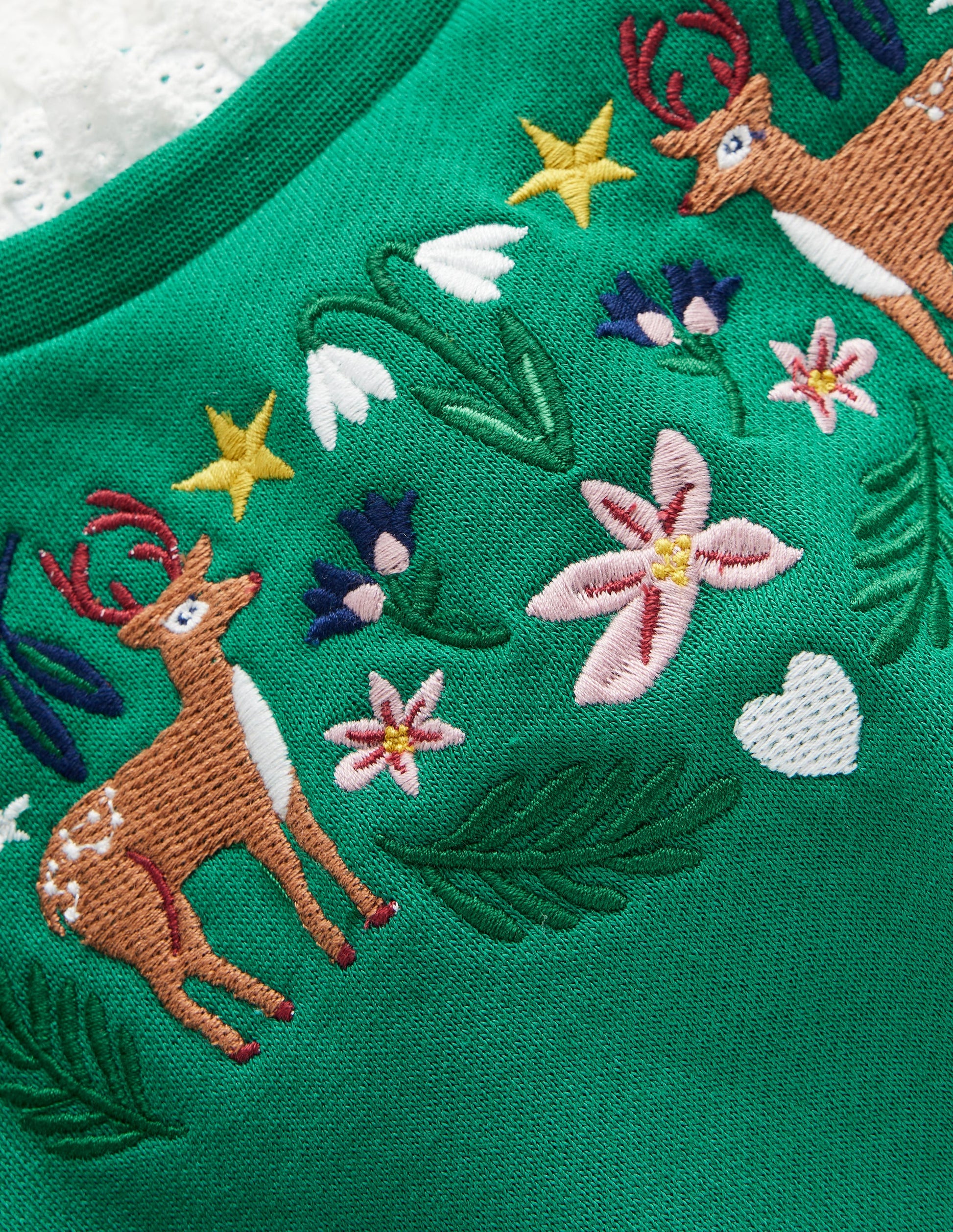 Embroidered Sweat-Jewel Green-3
