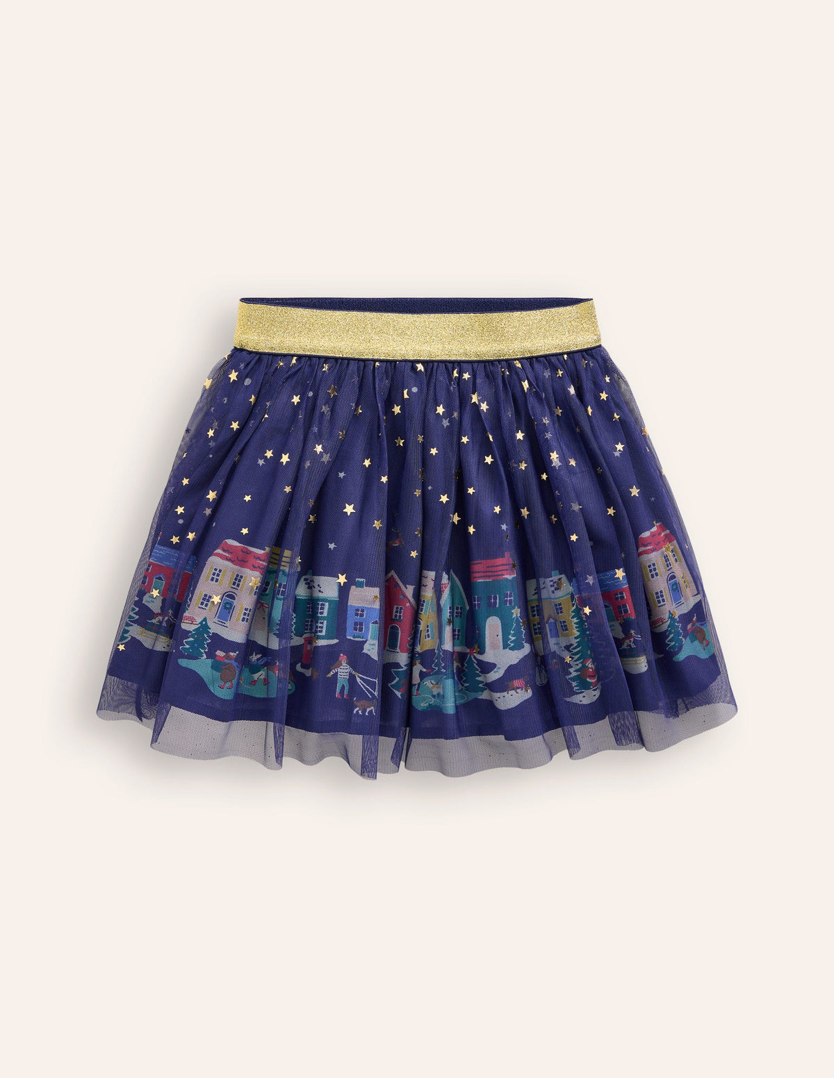 Fun Tulle Skirt-College Navy Stars - Image 1