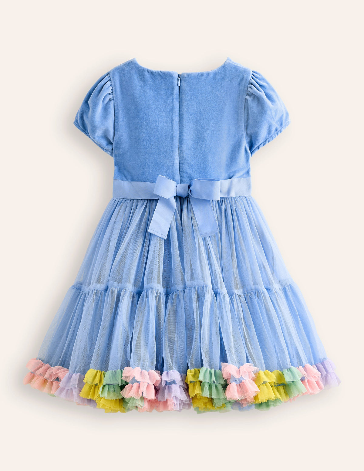 Beth Velvet Bodice Tulle Dress-Forget Me Not - Image 2