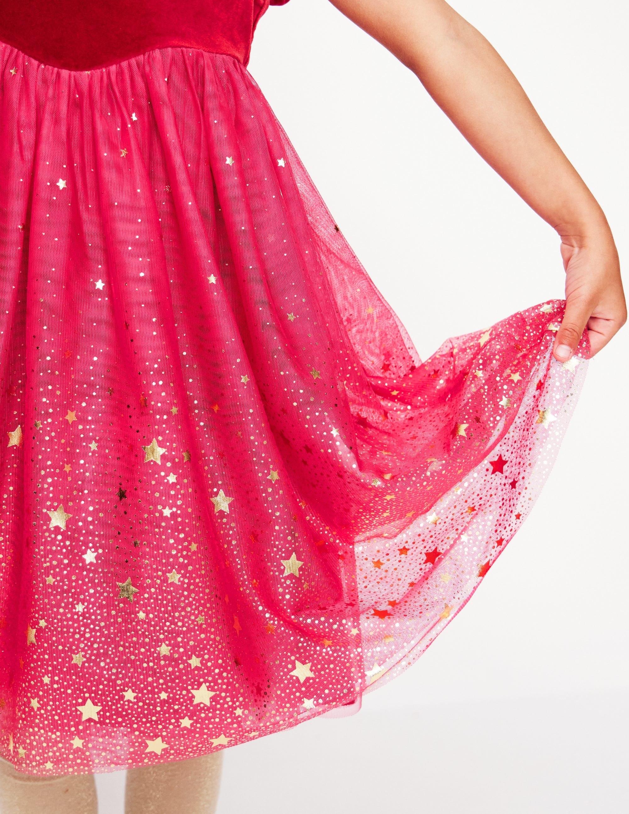 Esther Metallic Party Dress-Rose Pink - Image 6