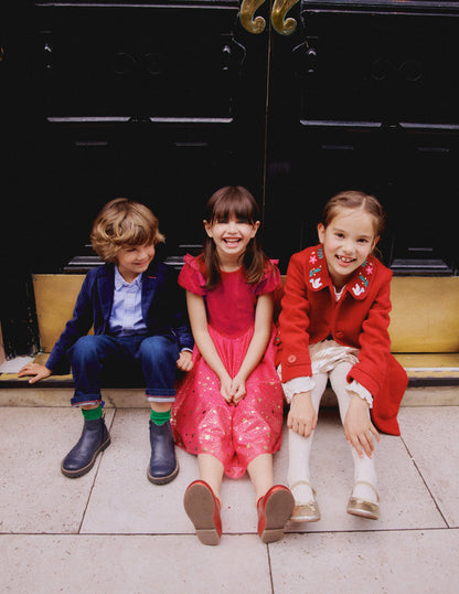 Esther Metallic Party Dress-Rose Pink-10