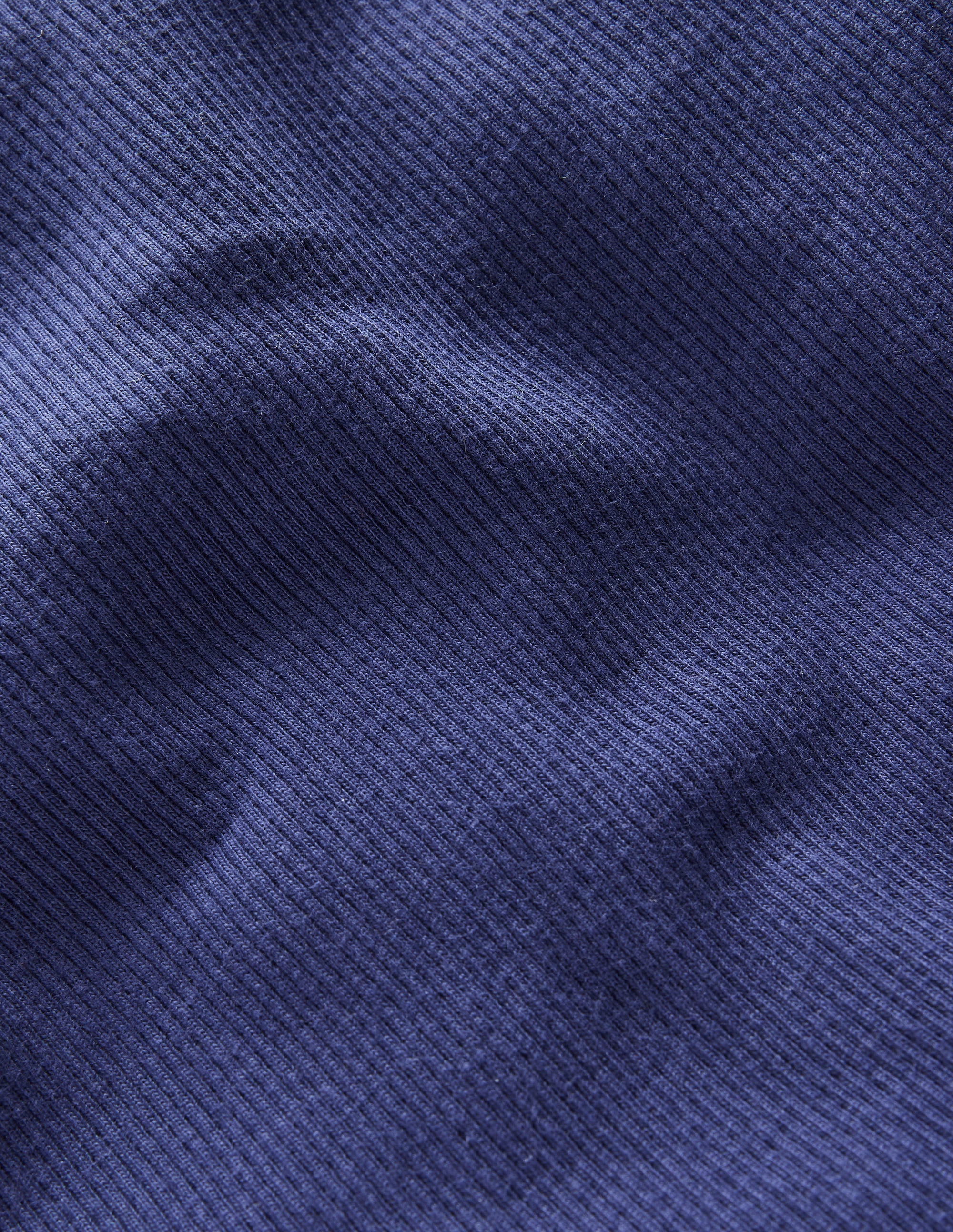Ribbed Lace Trim Roll Neck-College Navy - Image 3
