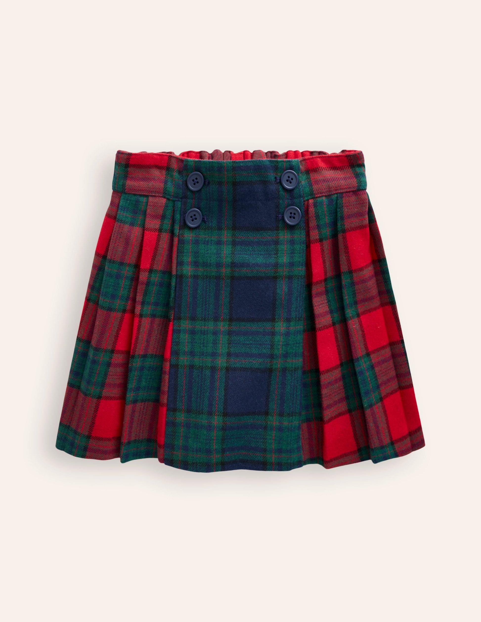 Helen Kilt-Red and French Navy Check-1