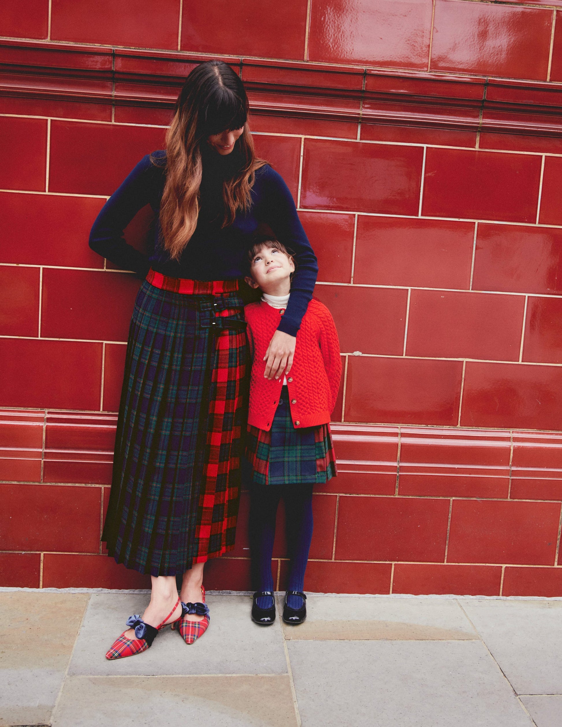 Helen Kilt-Red and French Navy Check-4
