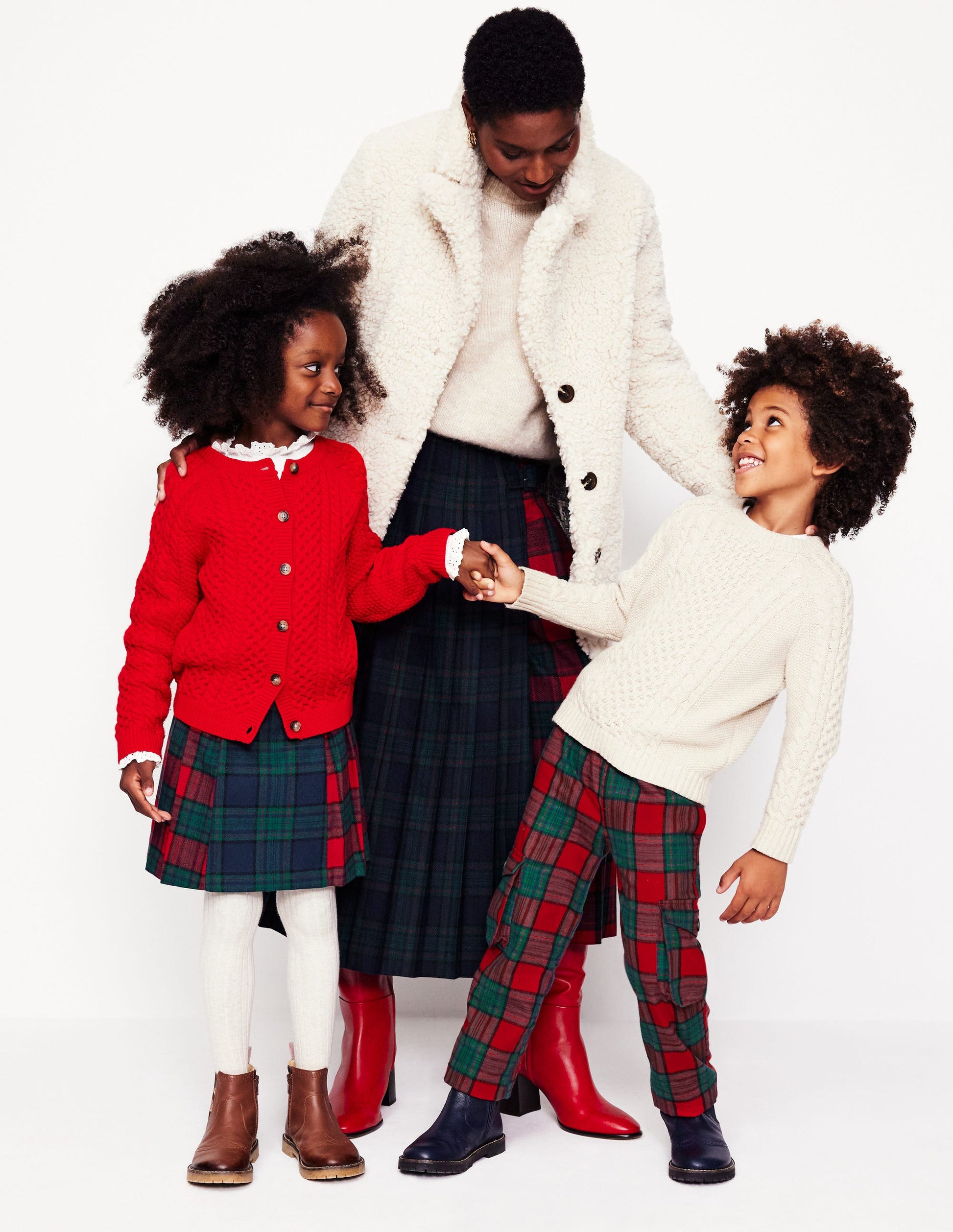 Helen Kilt-Red and French Navy Check-5