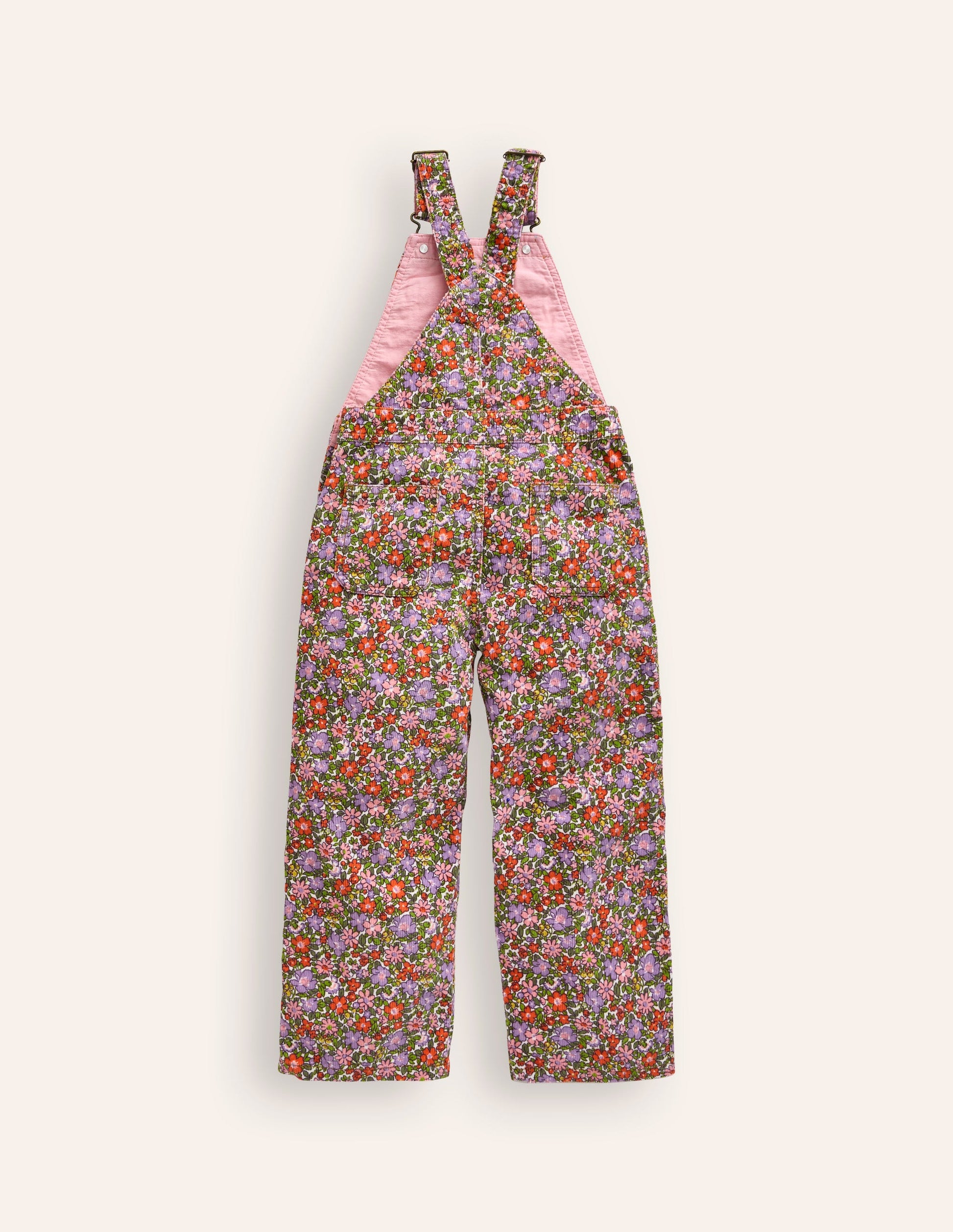 Straight Leg Dungaree-Aster Purple Flowerbed-2