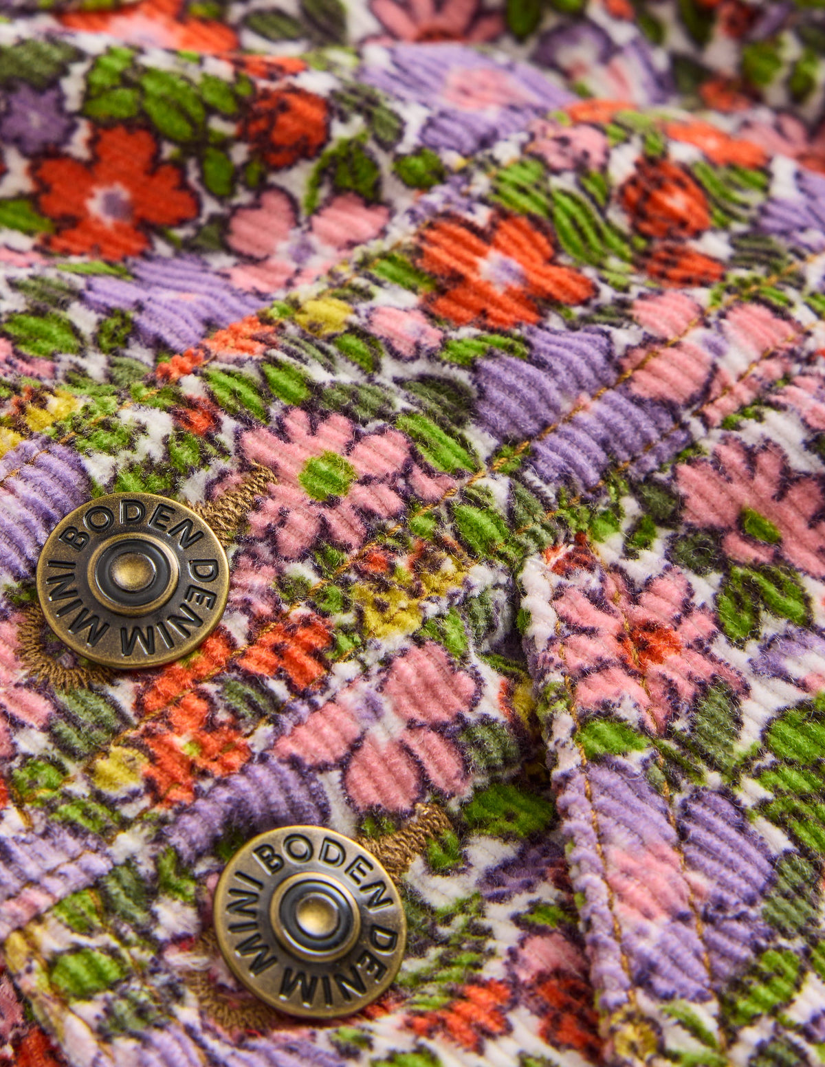 Straight Leg Dungaree-Aster Purple Flowerbed-3