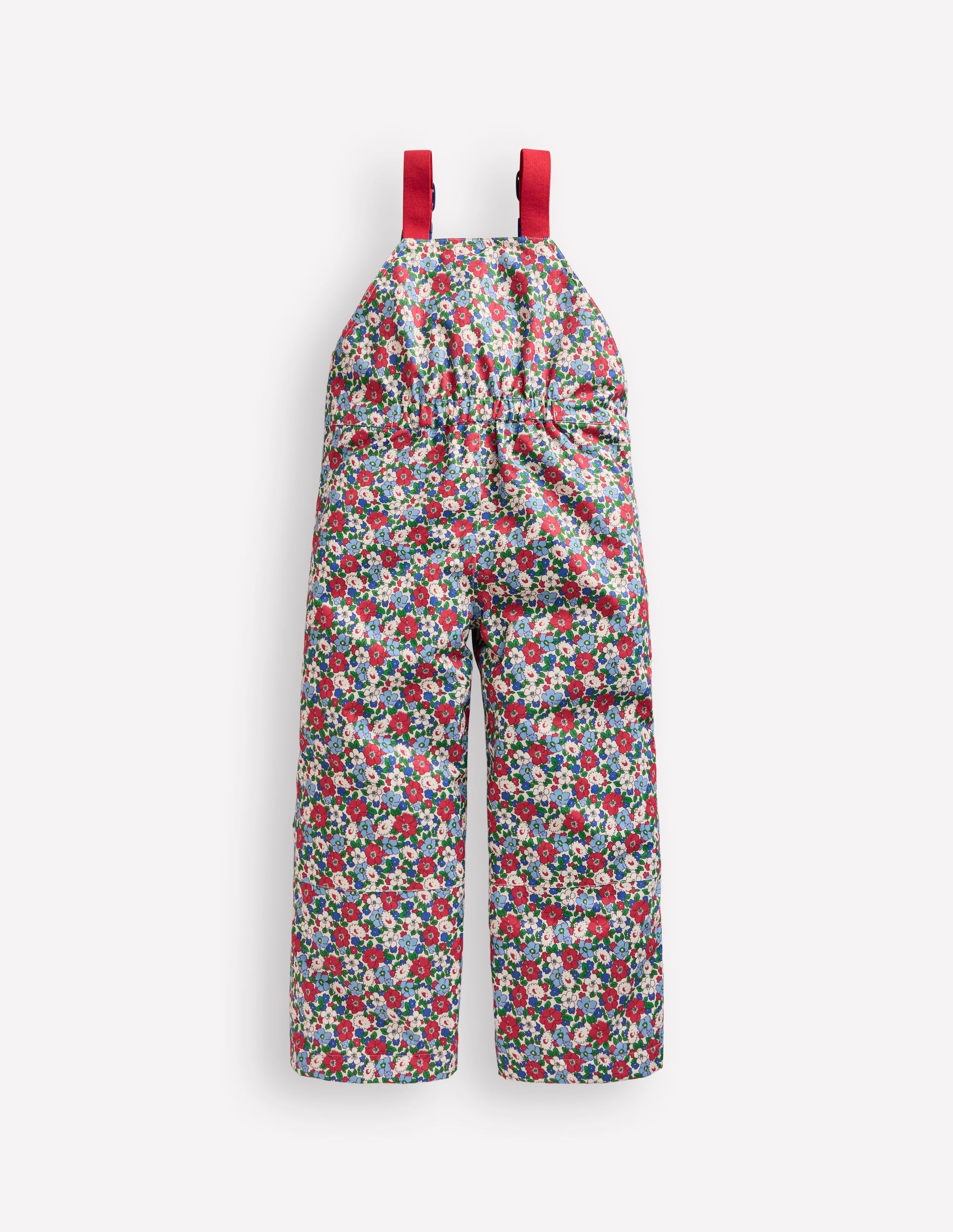Salopette Waterproof Trousers-Glacier Blue Winter Floral - Image 2