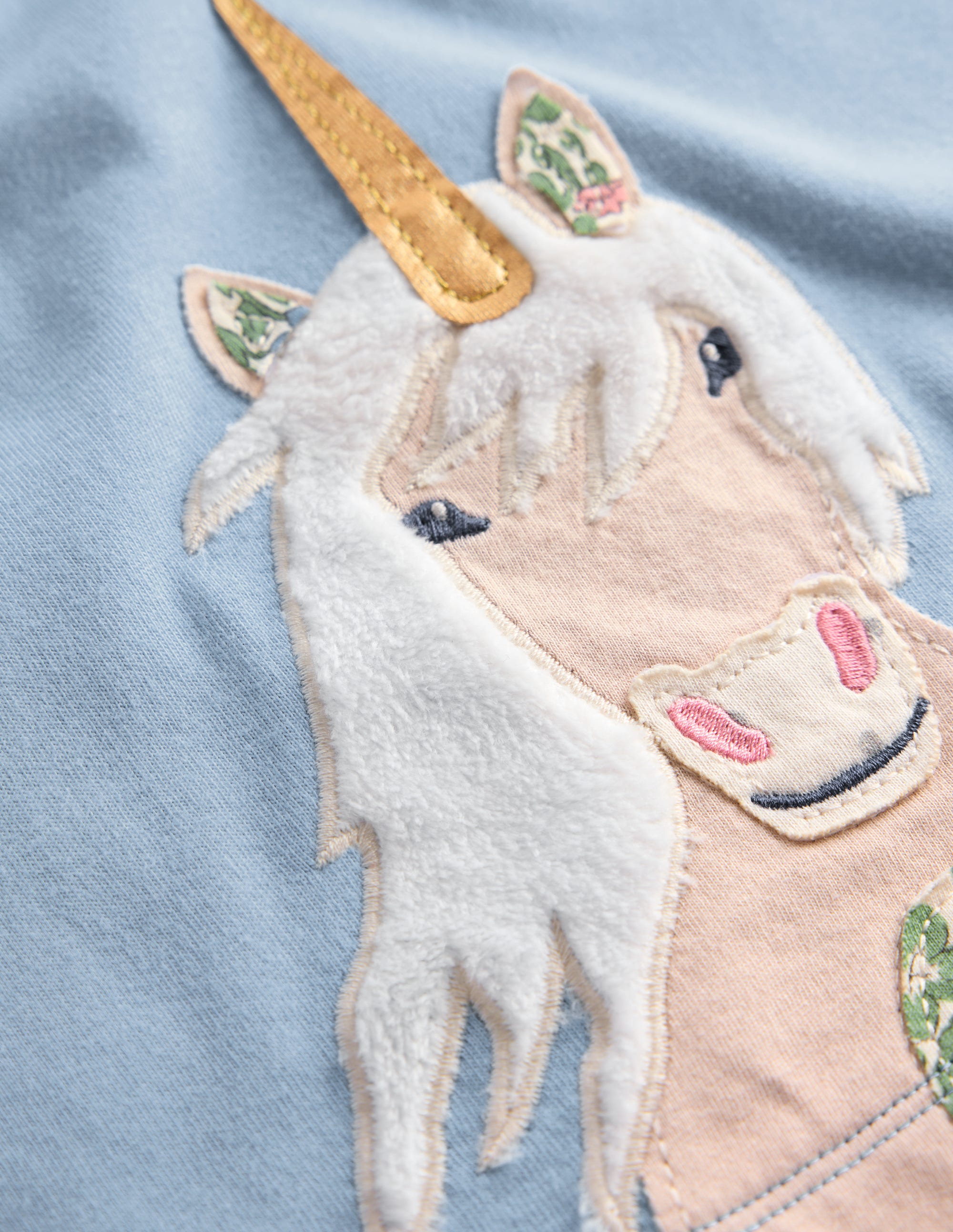 Appliqué Tunic and Legging Set-French Blue Unicorns - Image 3