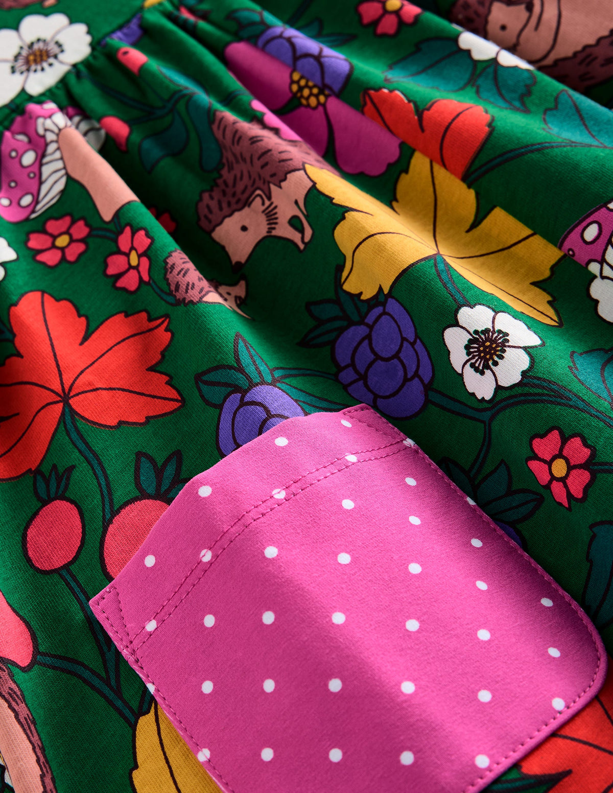 Print Tunic and Leggings Set-Rich Emerald Hedgehogs - Image 8