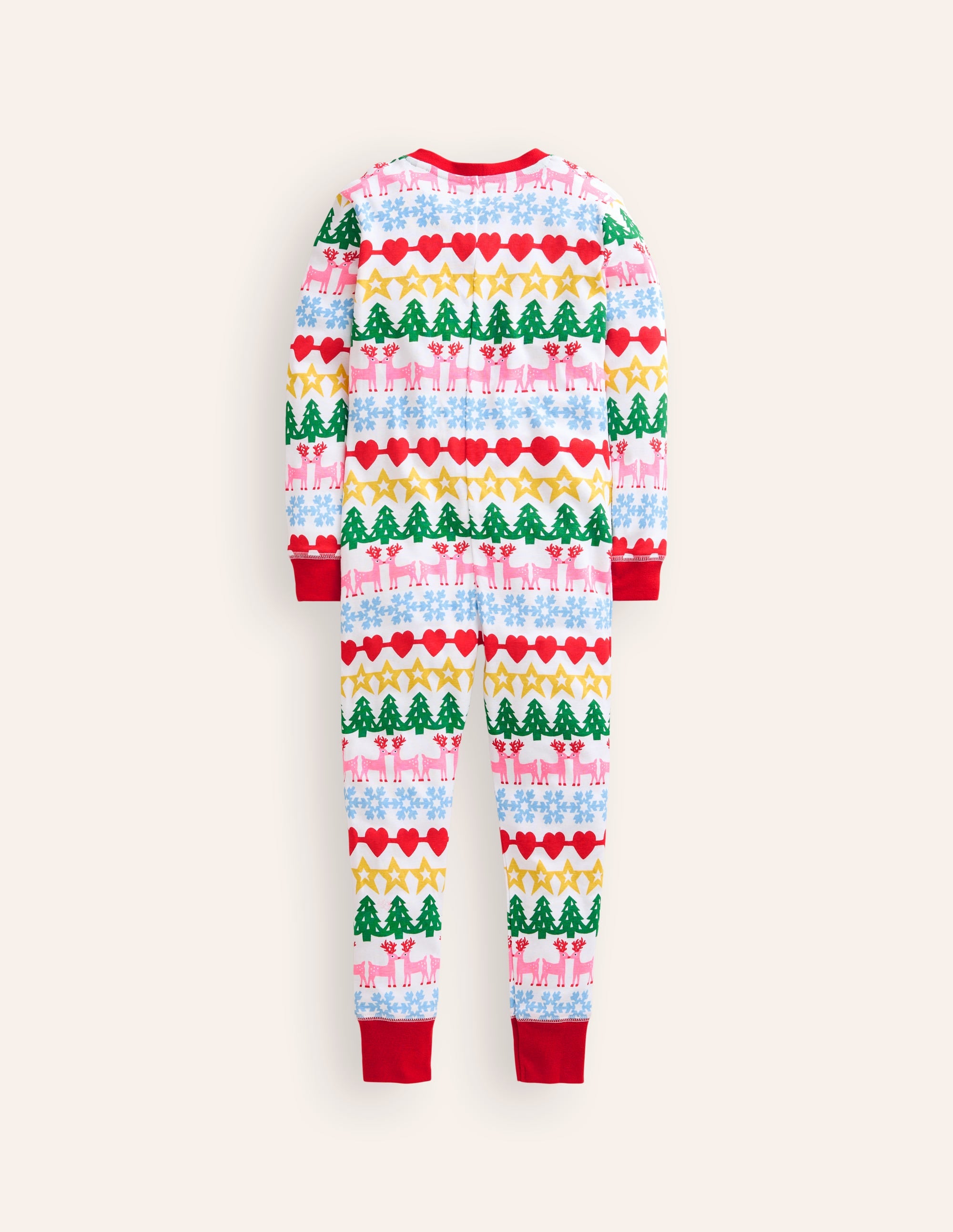 Snug All-In-One Pyjama-Christmas Fair Isle - Image 2