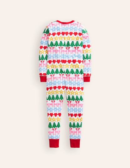 Snug All-In-One Pyjama-Christmas Fair Isle-2