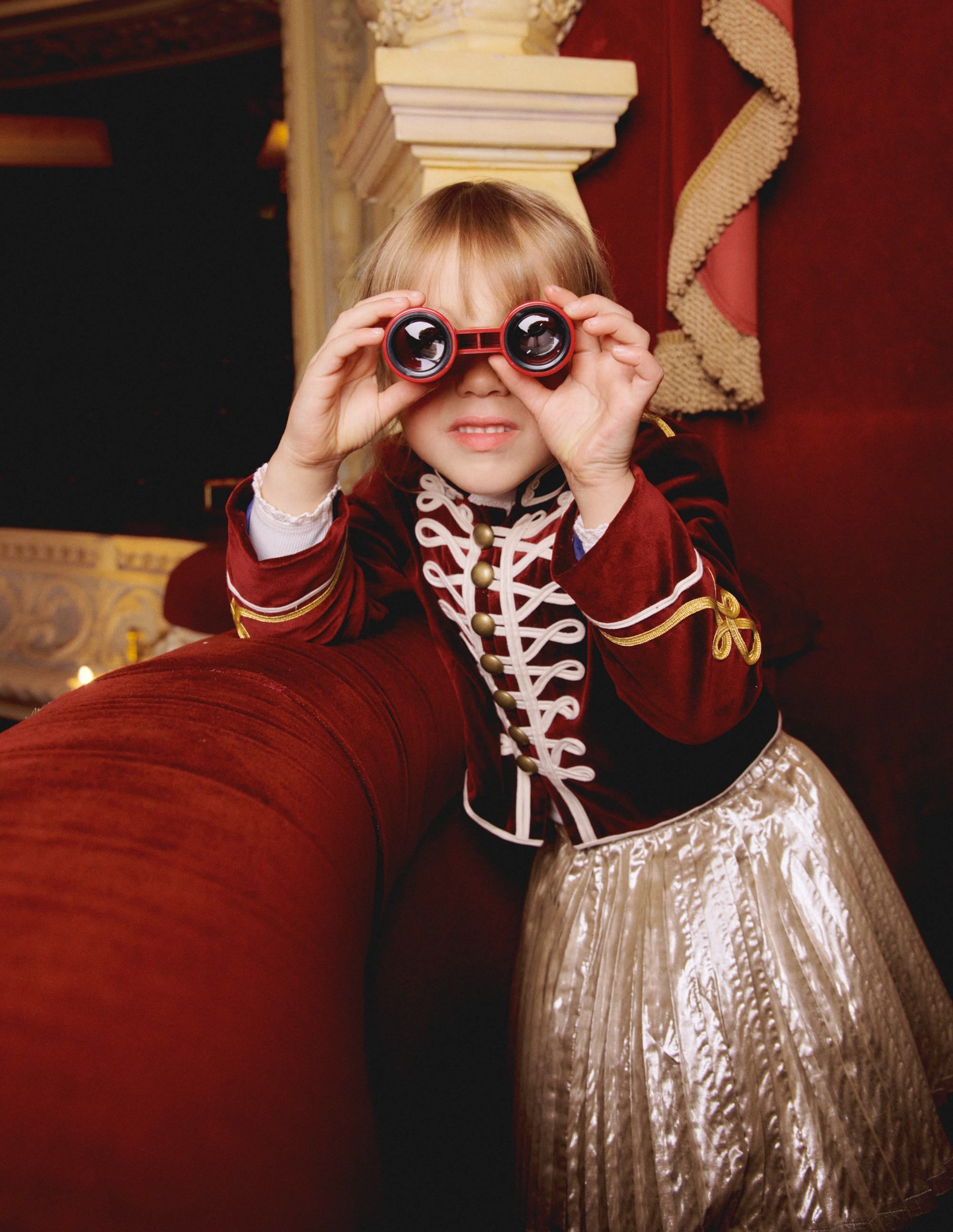 Velvet Military Jacket-Cabernet - Image 4