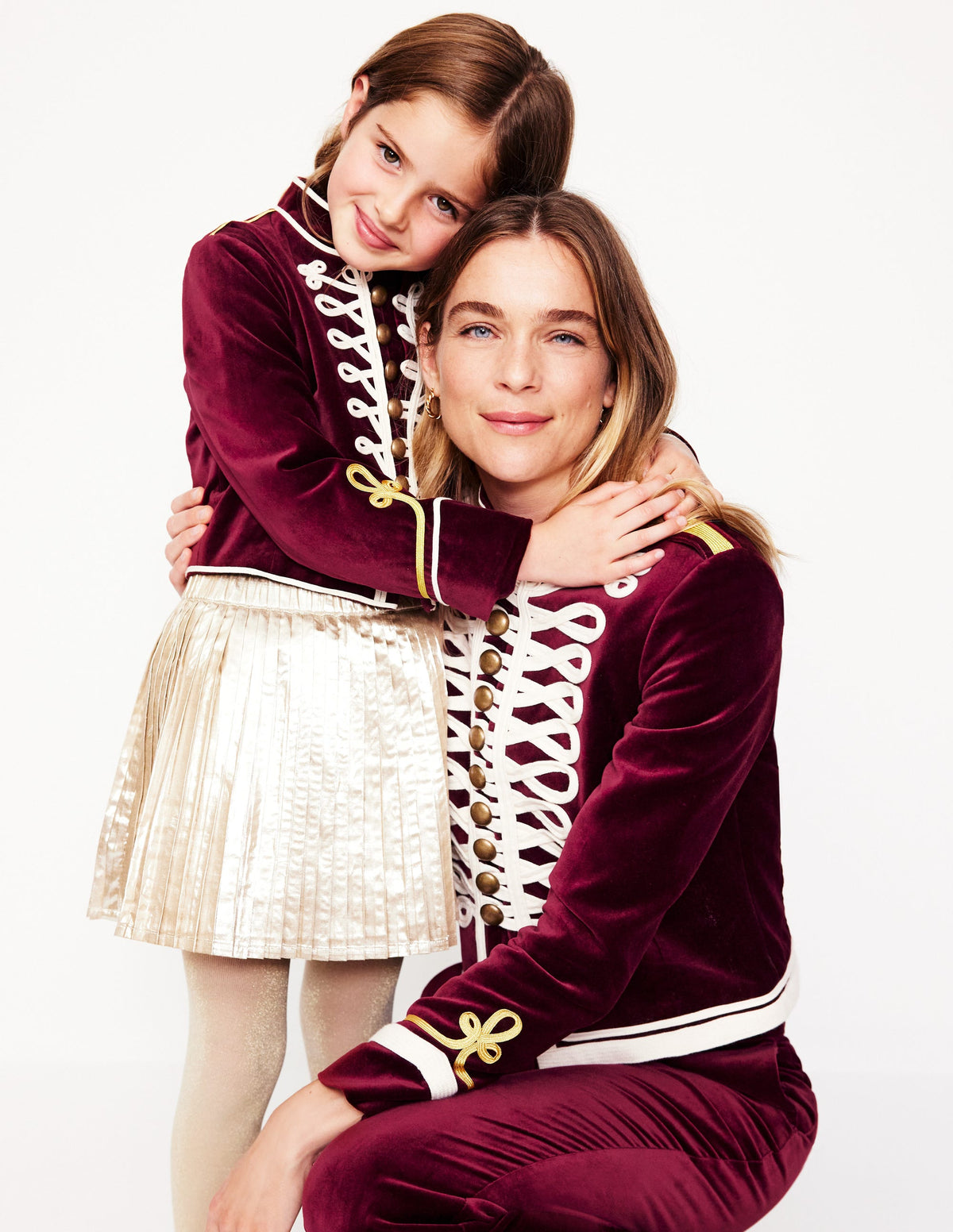 Velvet Military Jacket-Cabernet - Image 6
