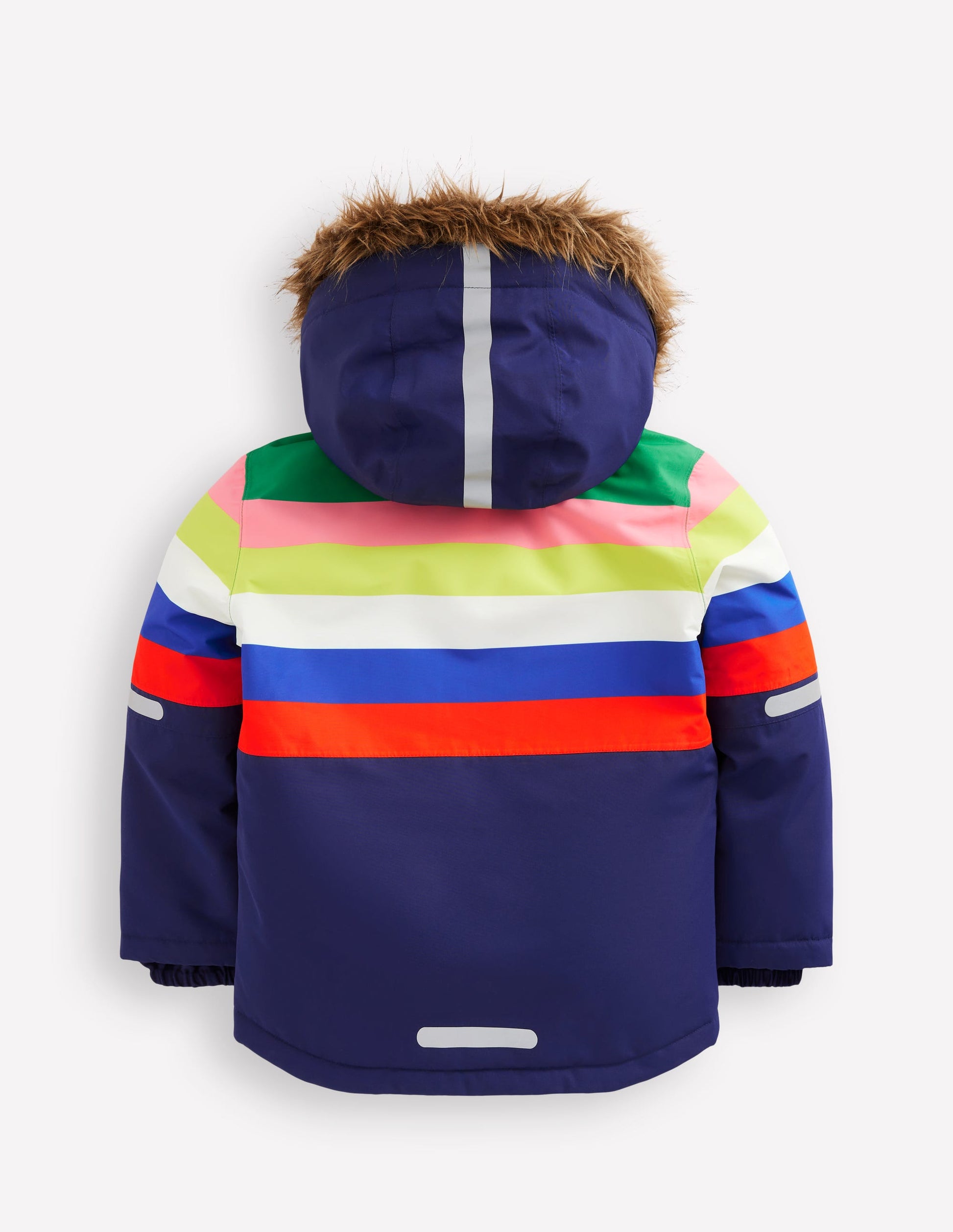 All-Weather Waterproof Coat-Rainbow Stripe-2