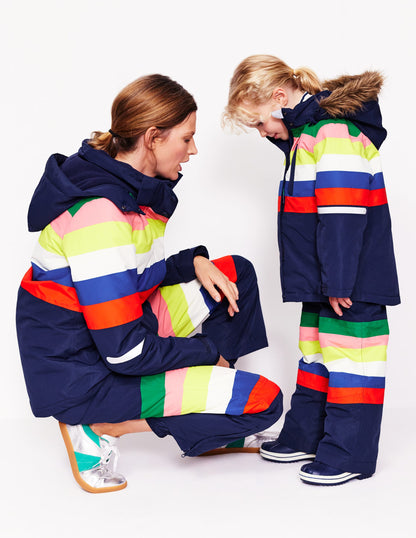 All-Weather Waterproof Coat-Rainbow Stripe-5