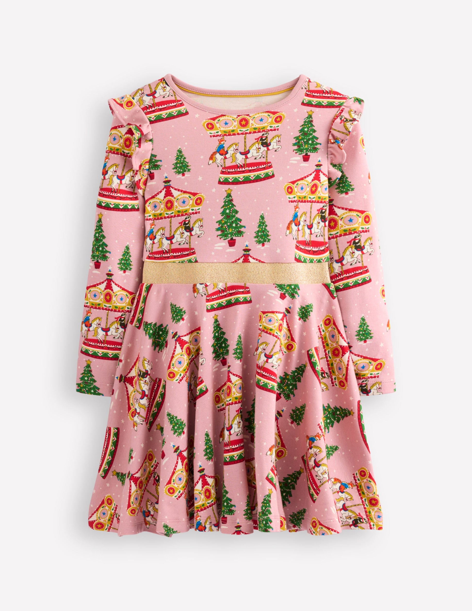 Mabel Twirly Ballerina Dress-Vintage Pink Carousel-1