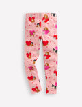 Everyday Fun Leggings-Chalk Pink Valentines Pets