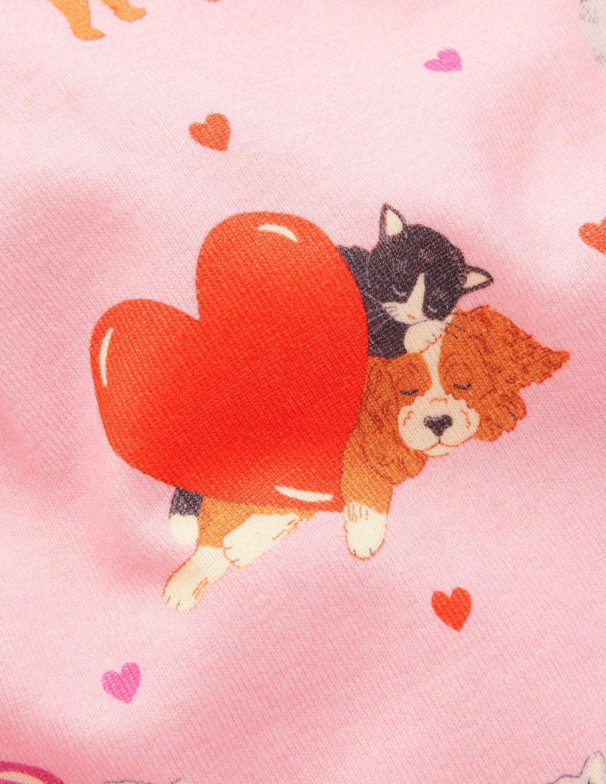 Twin Pack Snug Pyjamas-Chalk Pink Valentines - Image 3