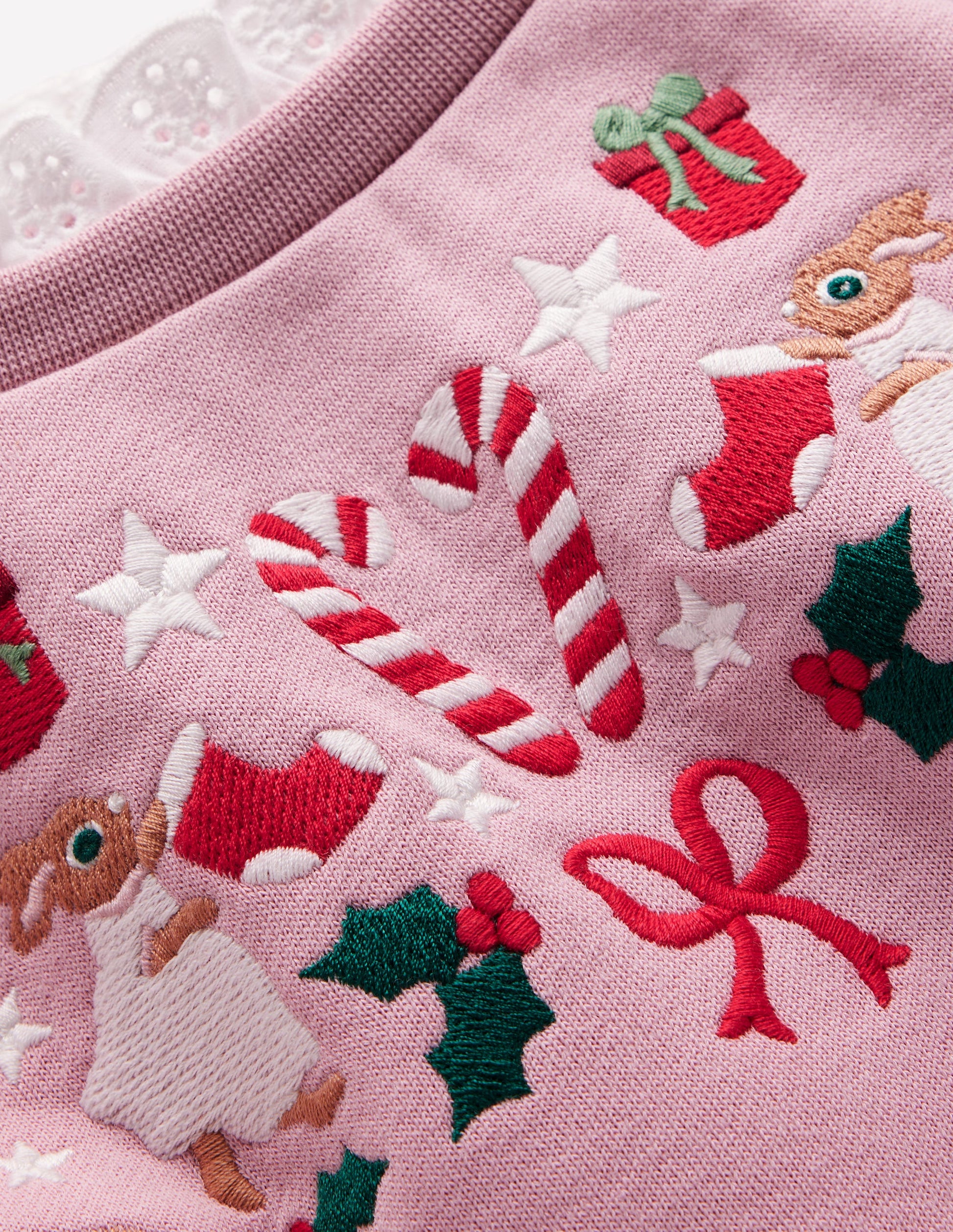 Embroidered Sweat-Vintage Pink-3