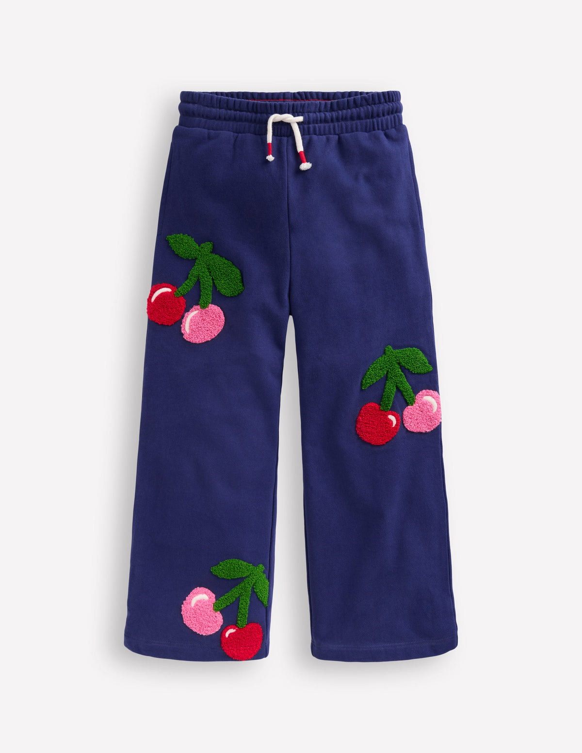 Wide Leg Applique Jogger-Starboard Blue Cherries - Image 1