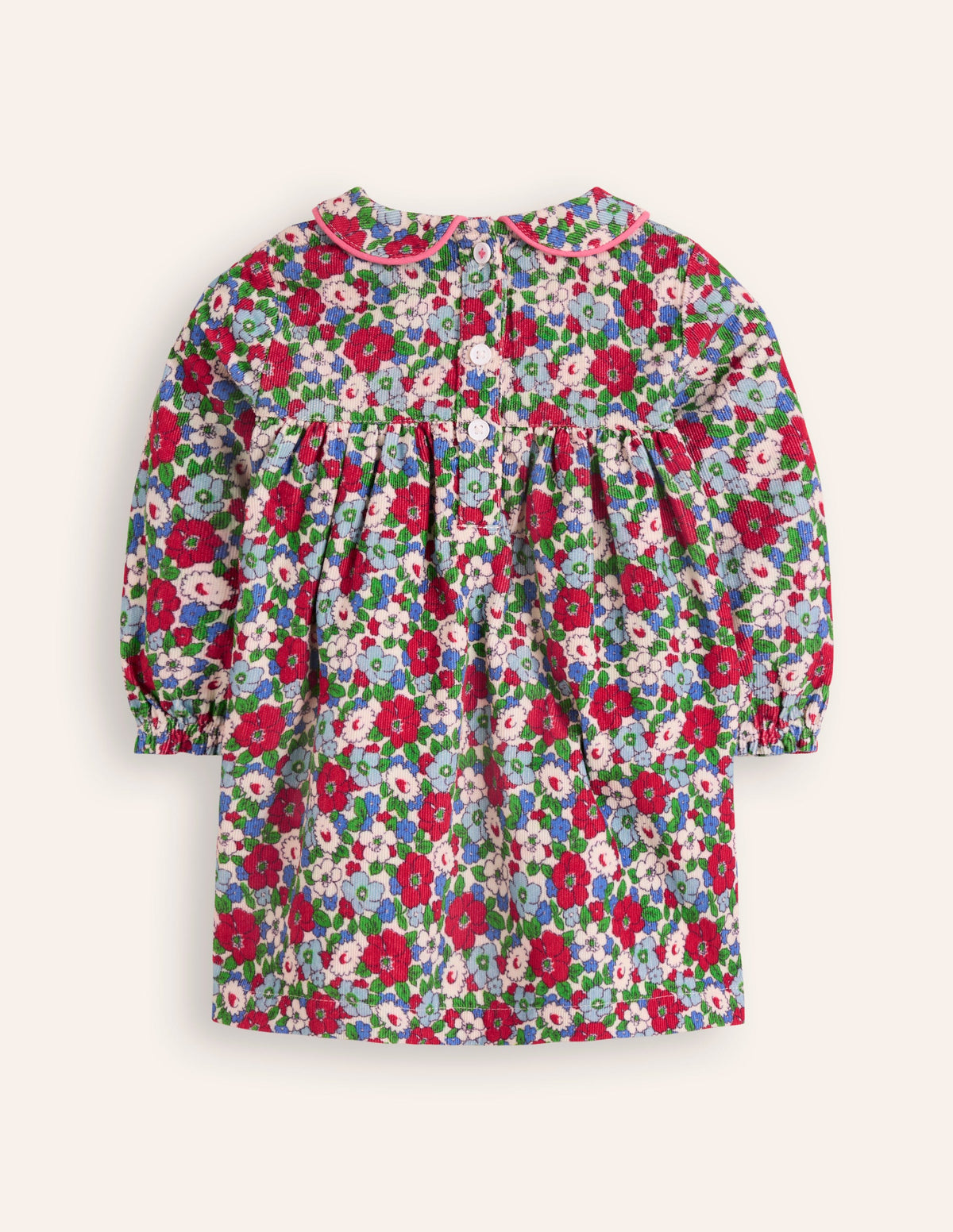 Woven Party Dress-Glacier Blue Floral - Image 2