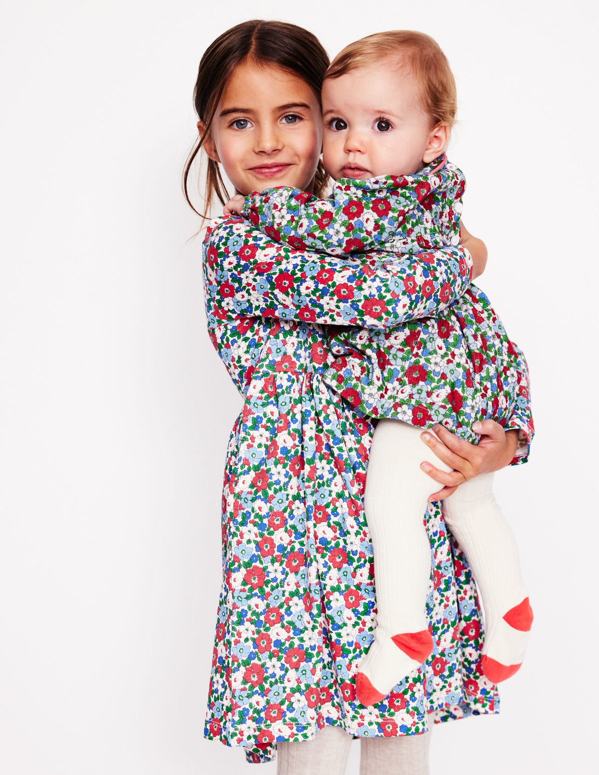 Woven Party Dress-Glacier Blue Floral - Image 4