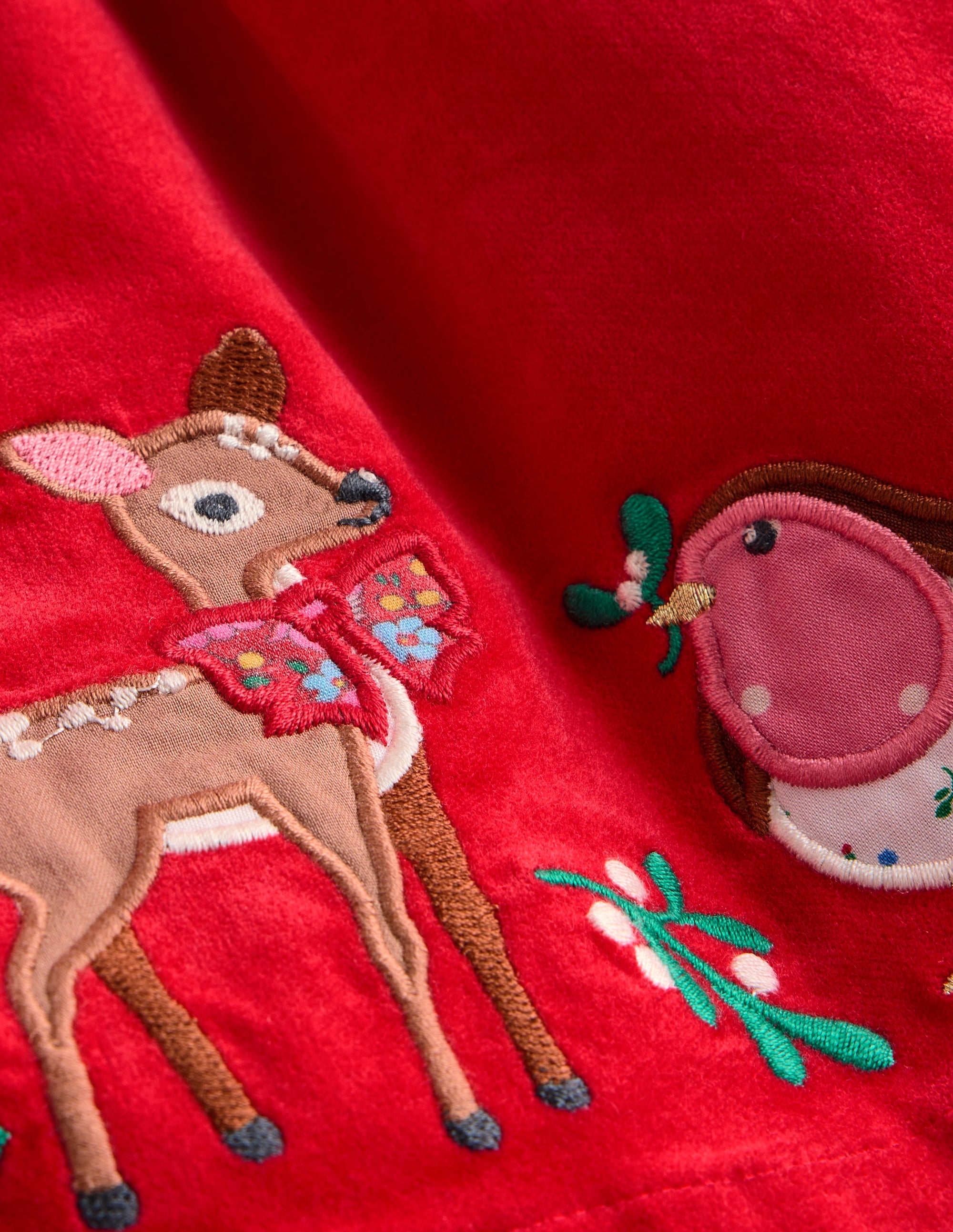 Velvet Dress-Poppy Red - Image 3