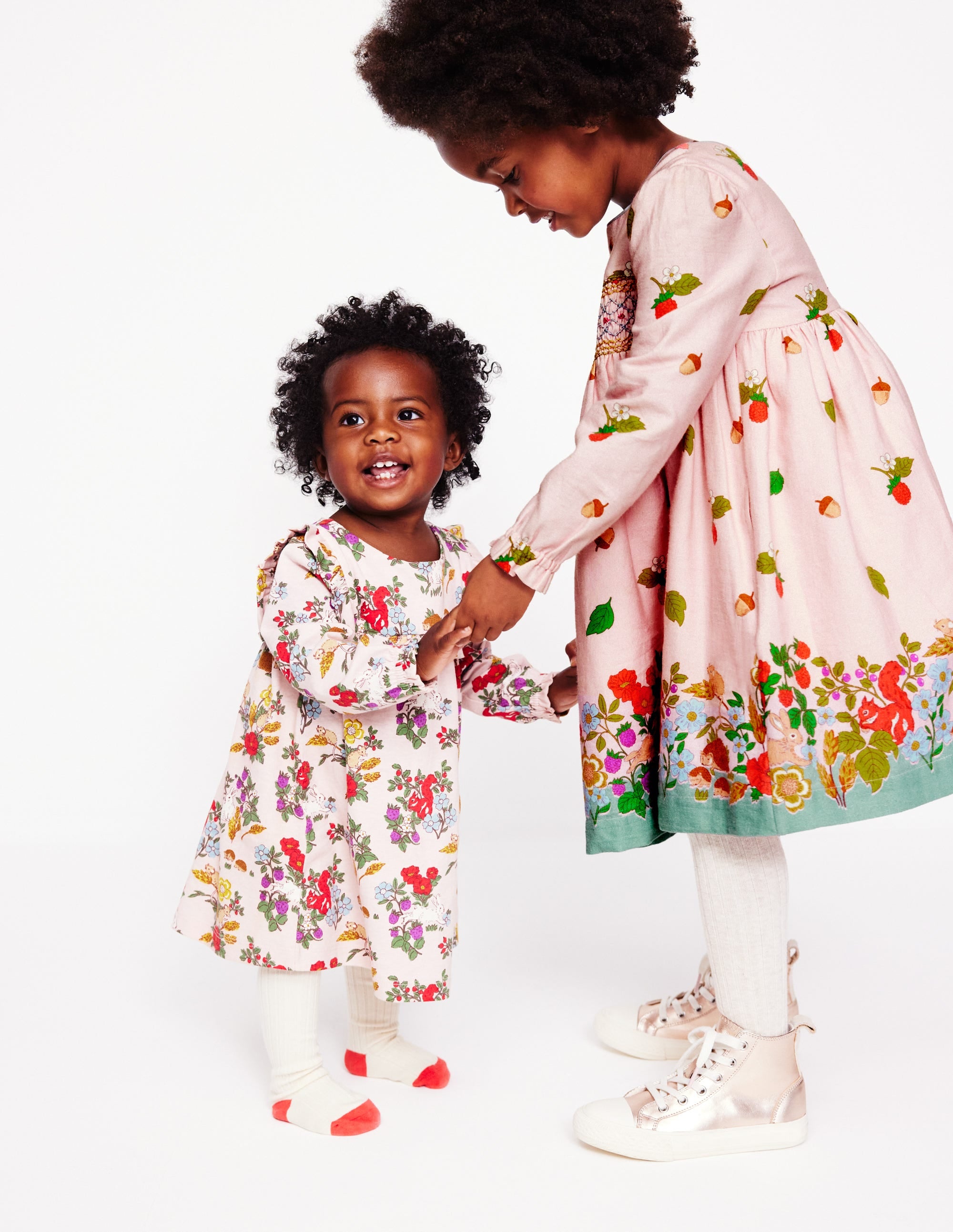 Jersey Ruffle Dress-French Pink Harvest - Image 5