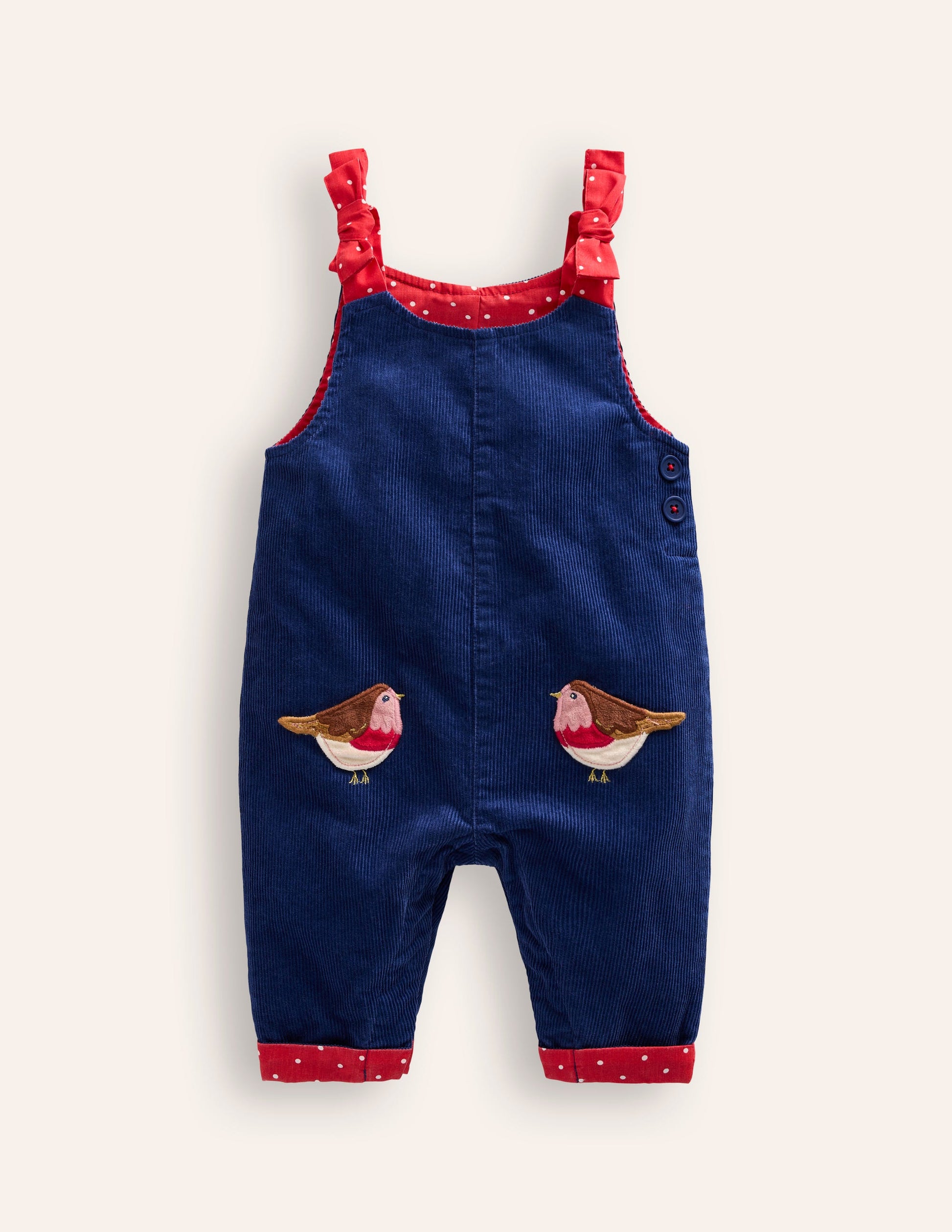 Pocket Detail Dungaree-Starboard Blue Robins-1