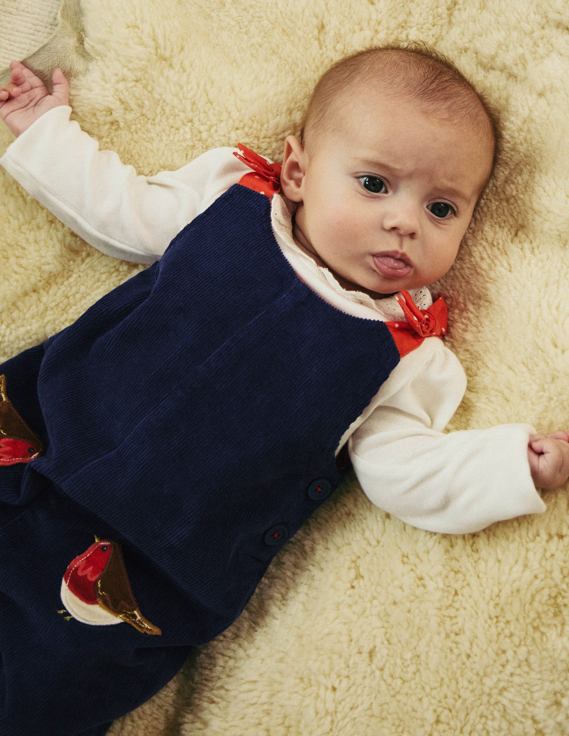 Pocket Detail Dungaree-Starboard Blue Robins-4