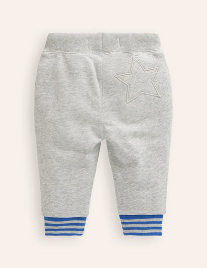 Essential Jersey Trousers-Grey Marl-2