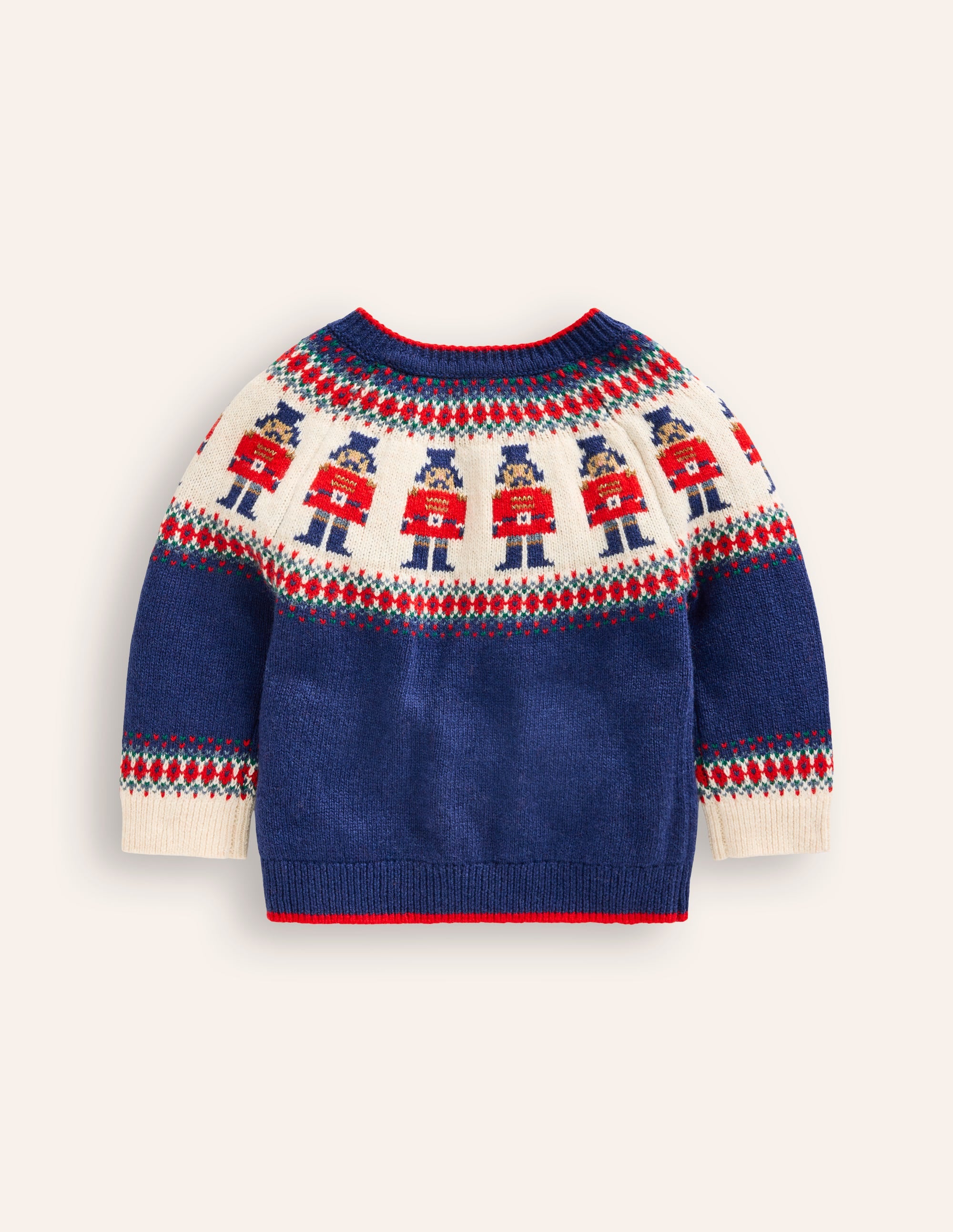 Fair Isle Jumper-Sapphire Blue Nutcracker - Image 2